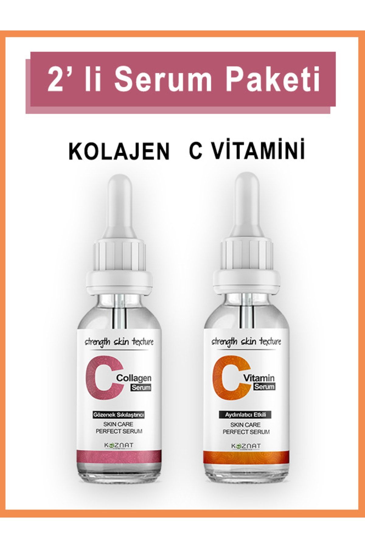 Koznat C Vitamini Collagen 2' Li Serum Paketi