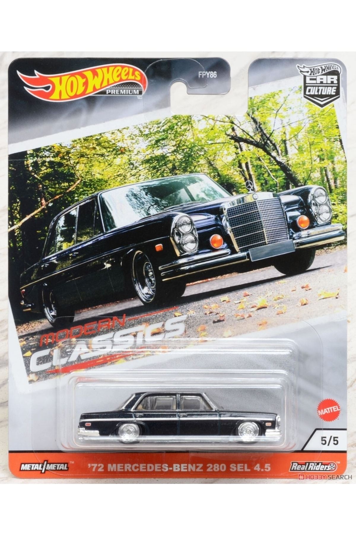 HOT WHEELS Premium 72 Mercedes 280 Sel 4.5 - Coi Hobi - Modern Classic