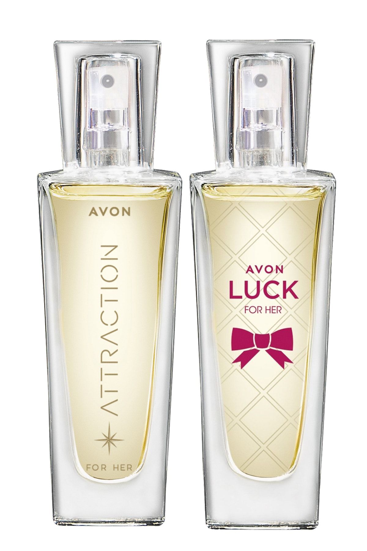 Avon Attraction Kadın Parfüm Edp 30 Ml. Ve Luck Kadın Parfüm Edp 30 Ml. Paketi