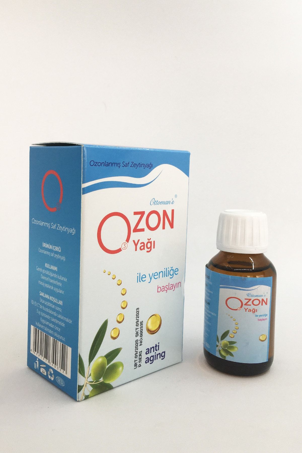 Ottoman's Doğal Ozon Yağı 50 Ml Ozonlanmış Saf Zeytinyağı Anti Aging