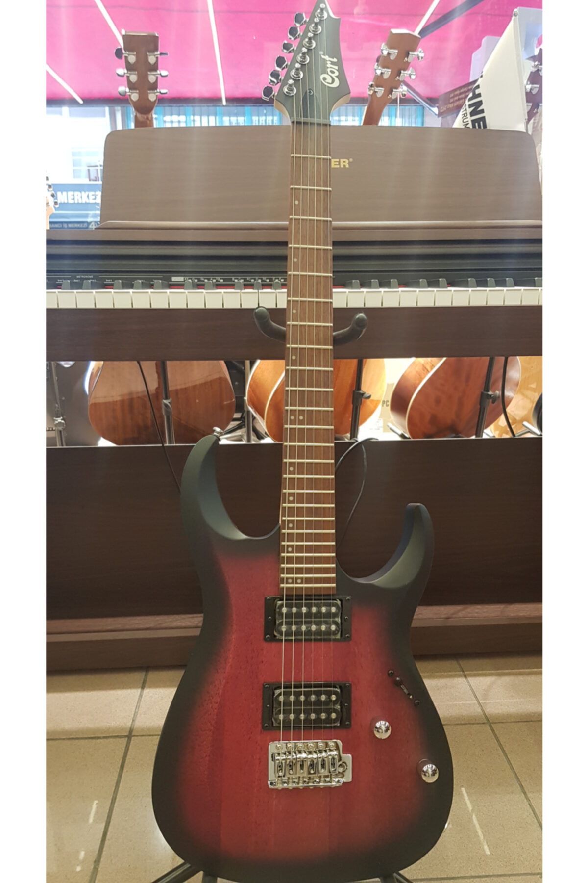 Cort X100 Opbb Hh Elektro Gitar Kılıf+pena+jak Kablo+askı