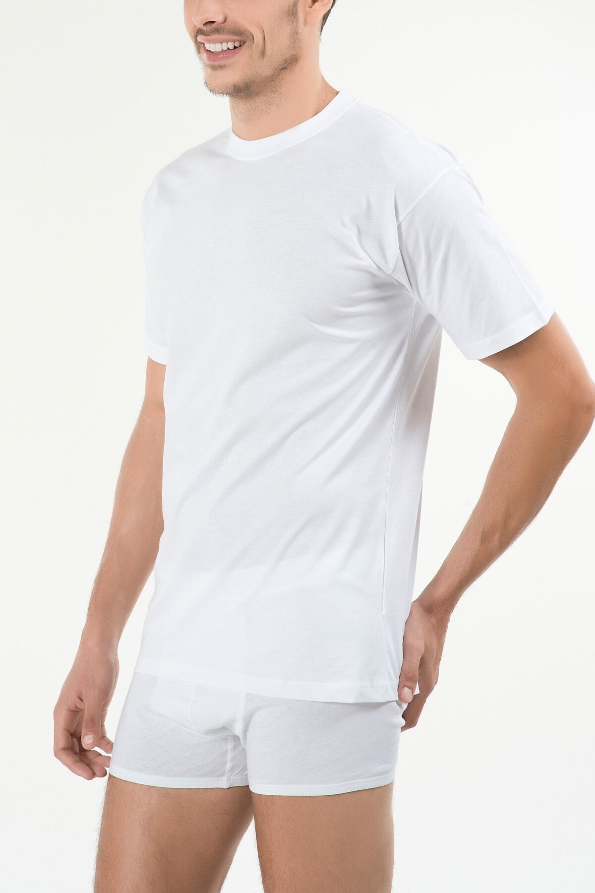 Kom Erkek Beyaz Eduardo 2'li T-shirt 44ts10031beya