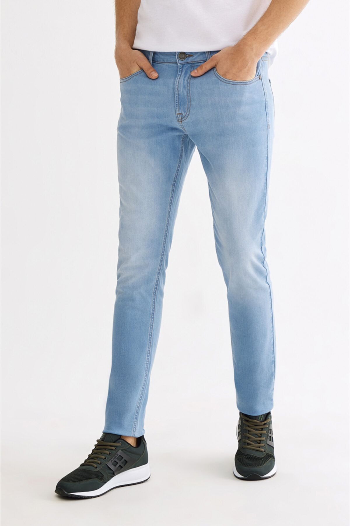 Avva Erkek Açık Mavi Skinny Fit Jean Pantolon A01y3547