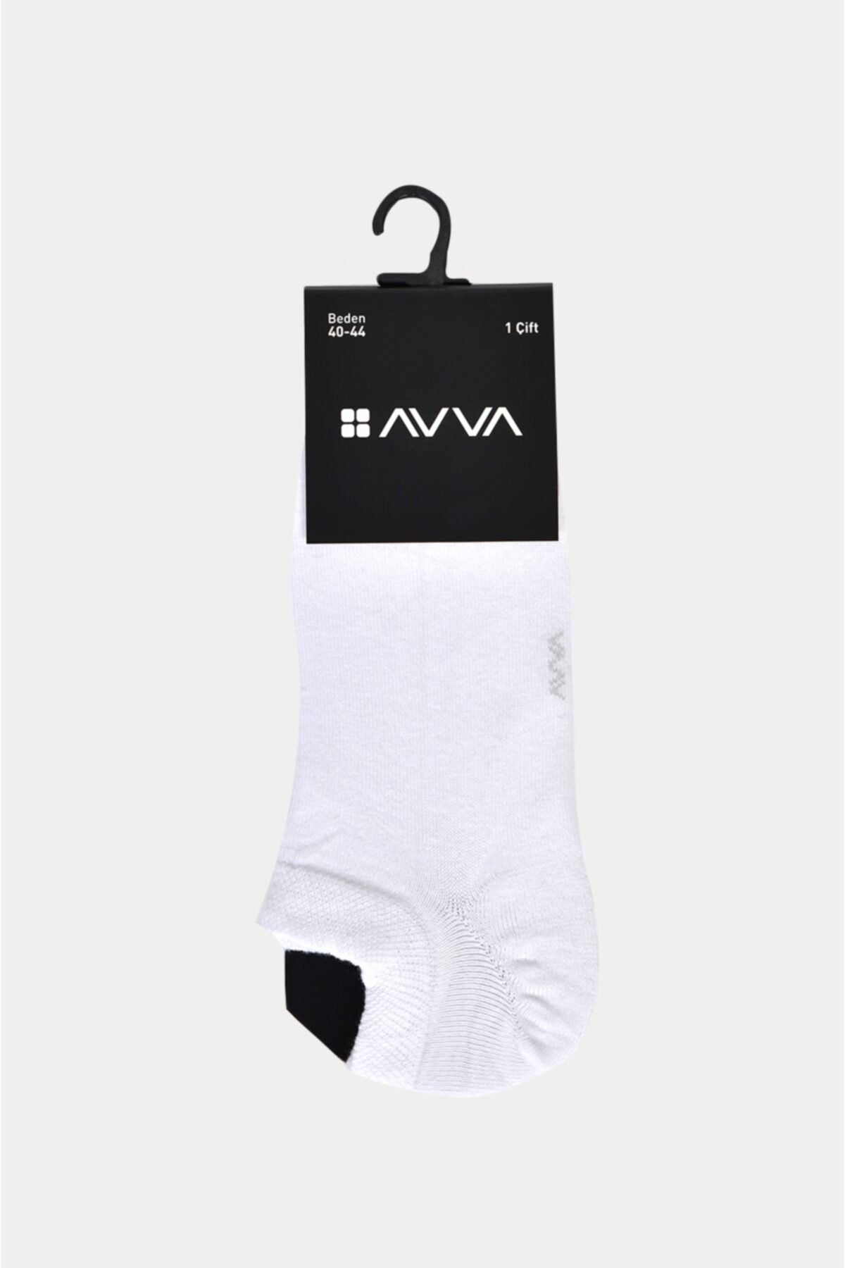 Avva Erkek Beyaz Soket Çorap A01y8502