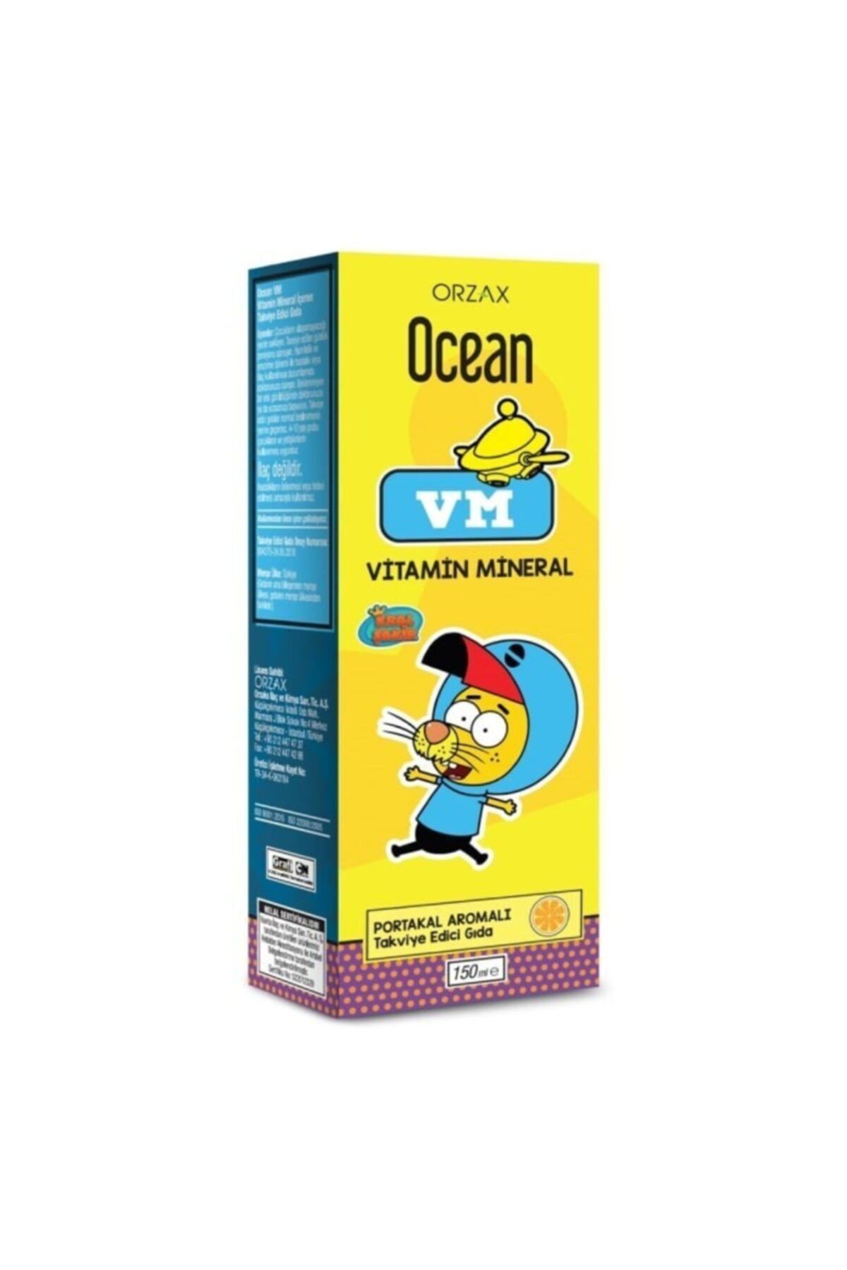 Ocean Ocean Vm Vitamin Mineral Portakal Aromalı 150 Ml