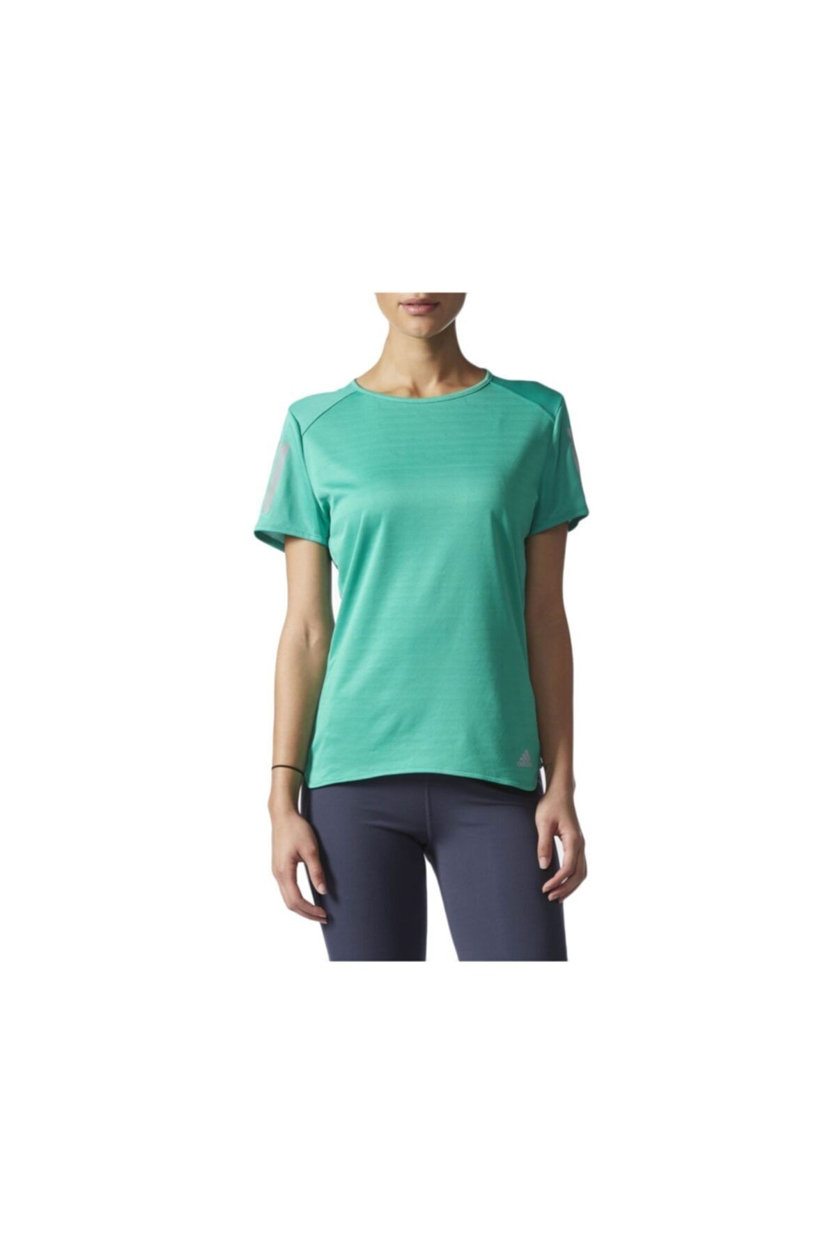 adidas Kadın Koşu Tişörtü Yeşil Rs Ss Tee W Bp7469