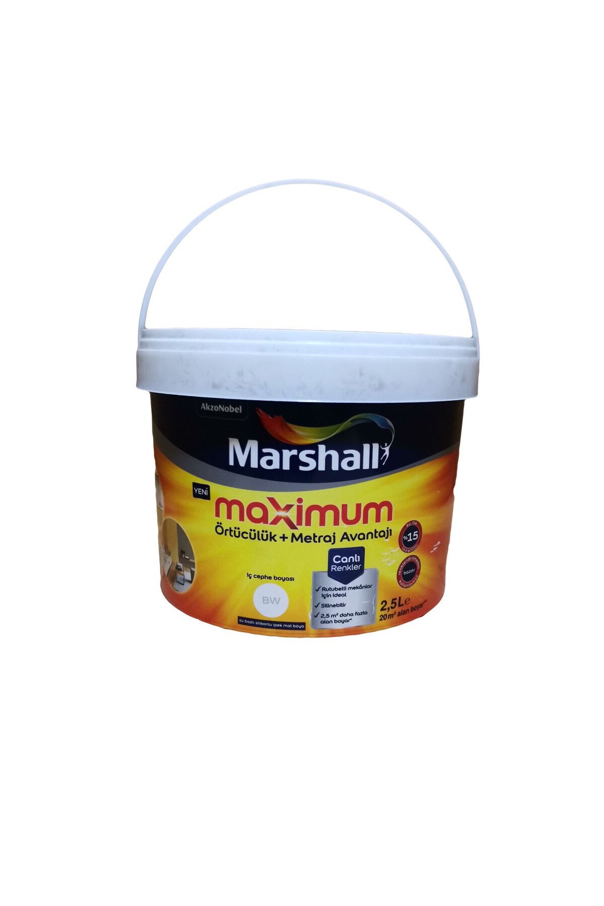 Marshall Maximum Silikonlu Ipek Mat Çakıl Taşı 2,5 L