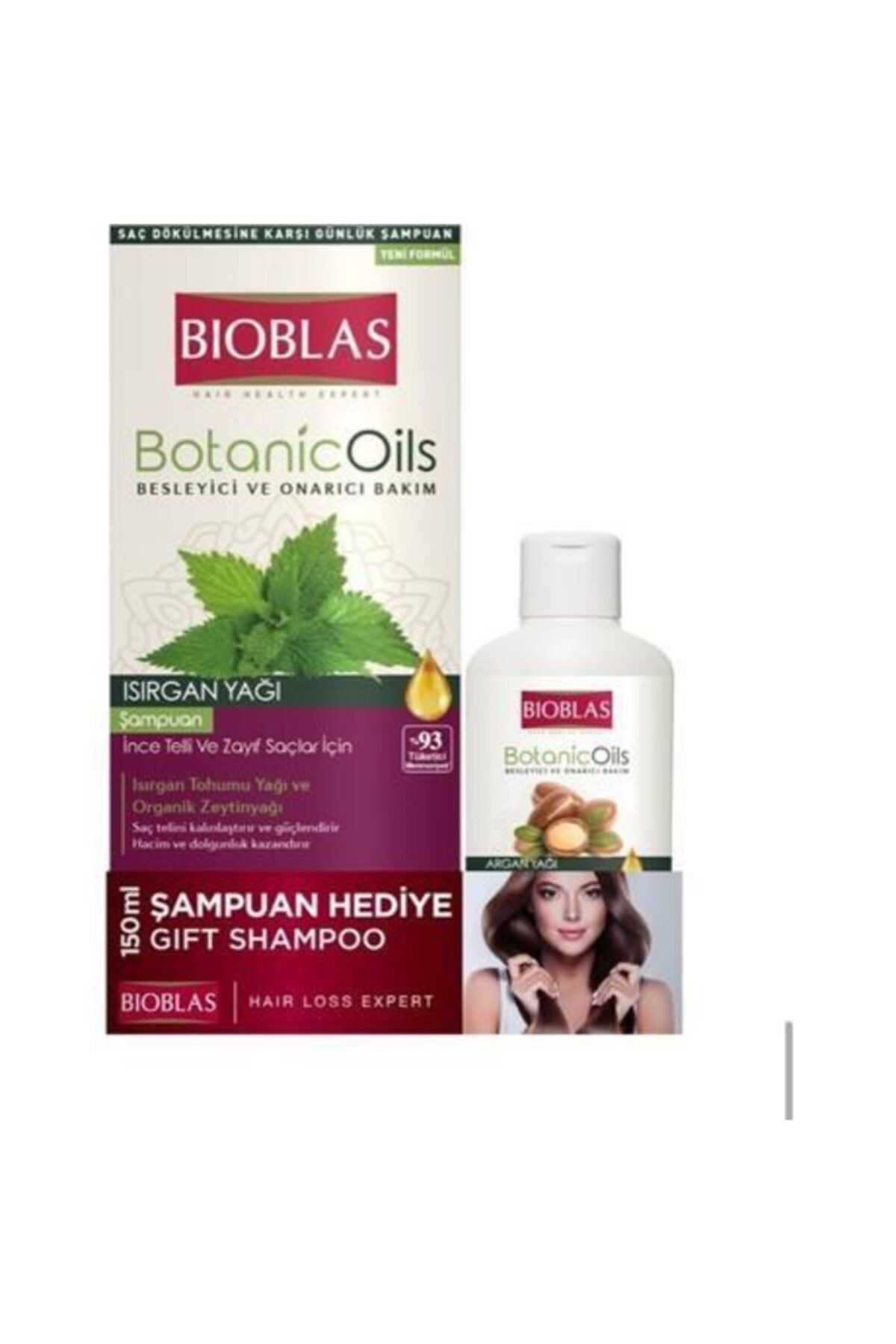 Bioblas Botanic Oils Isırgan Otlu Zayıf Saç Şampuan 360ml + 150ml