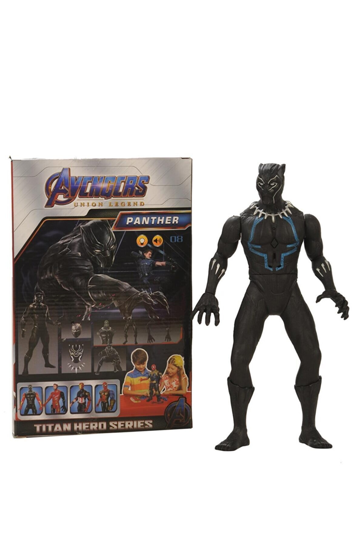 Can Ali Toys Avengers Union Legend Işıklı- Sesli Black Panther (kara Panter) Karakteri (drs13)