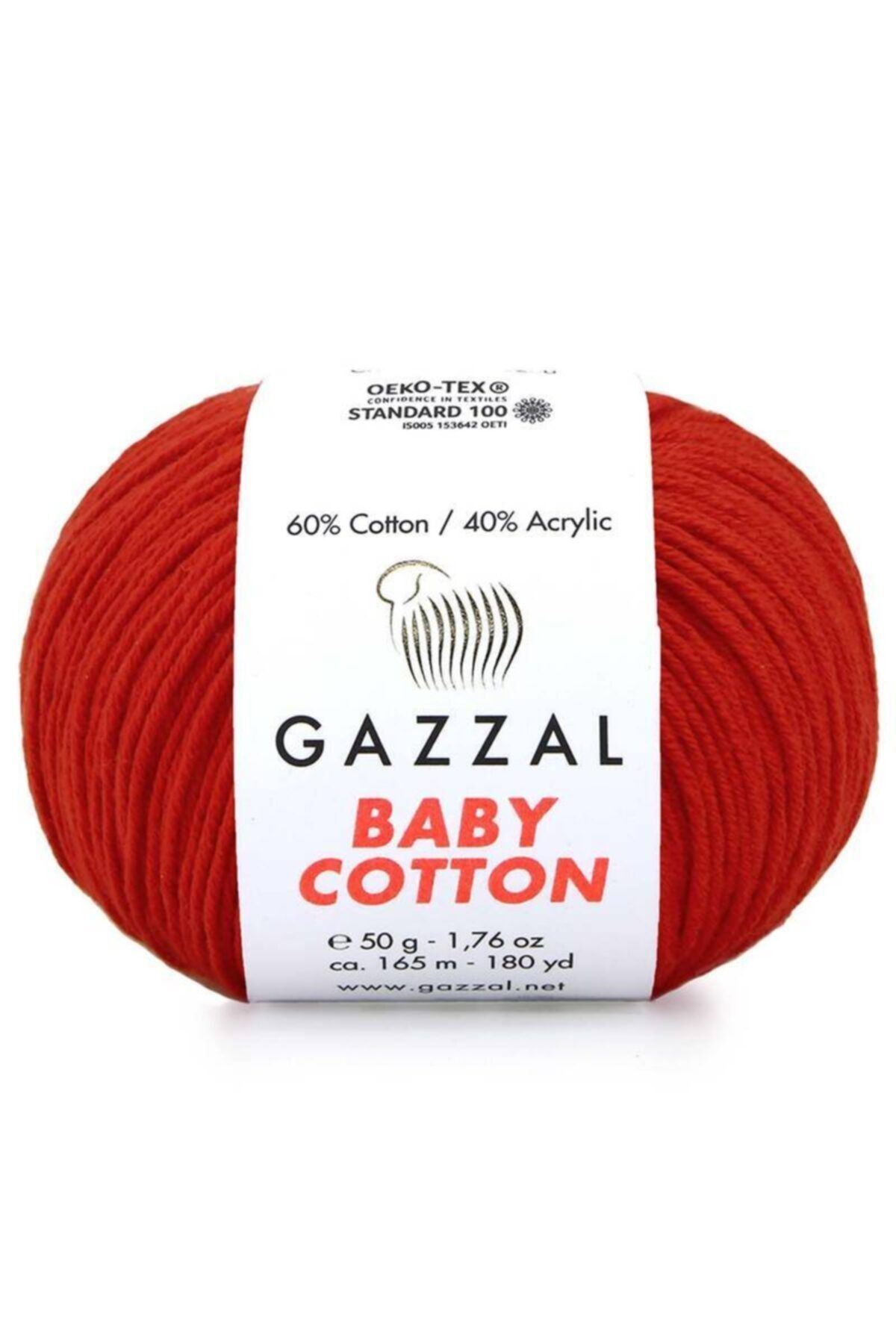 Genel Markalar Lucestsim  Baby Cotton El Örgü Ipi Alev Kırmızı 3443 New