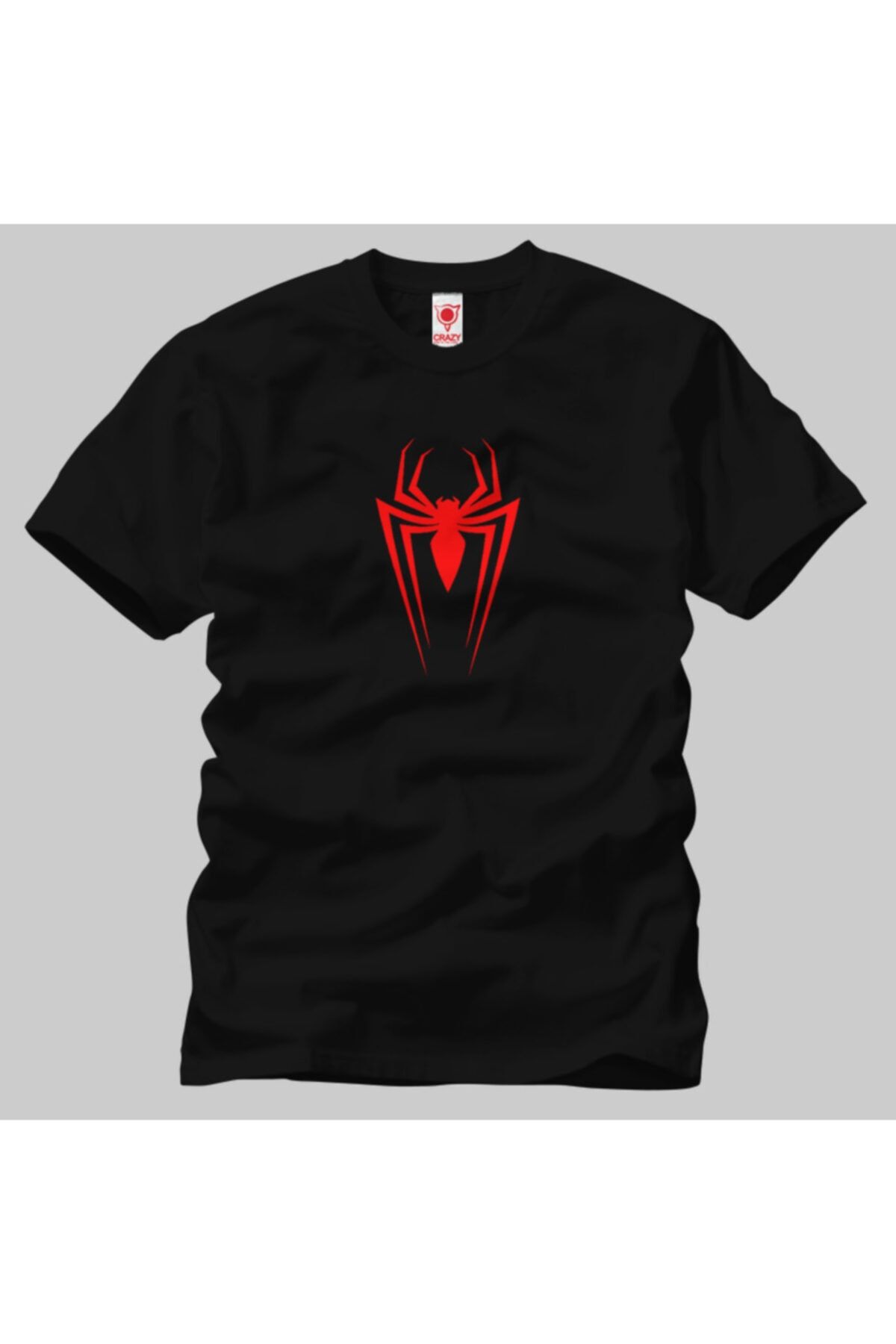 Crazy Spiderman Logo Erkek Tişört