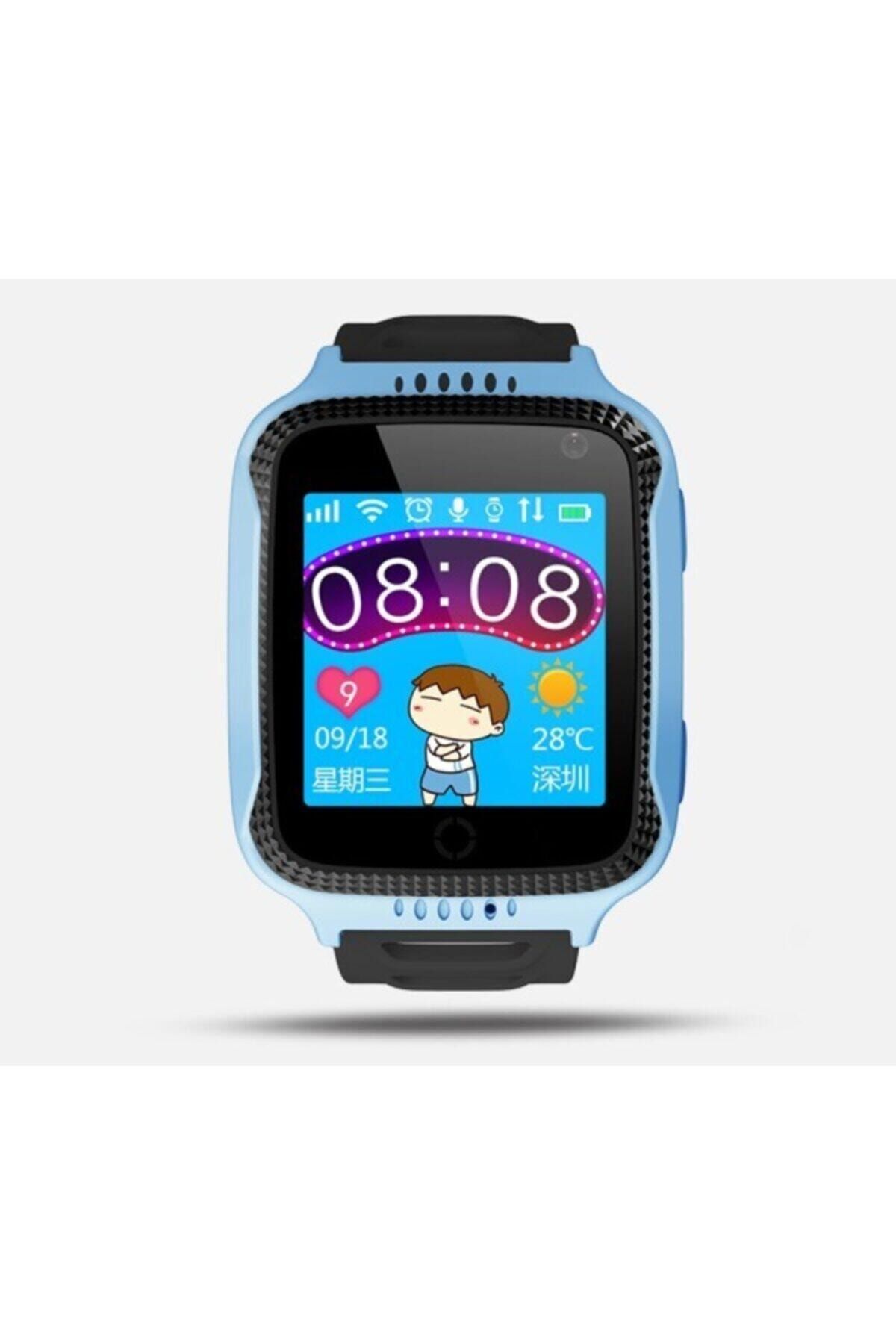 Fitbit Oxi-gen Takip Ve Kameralı Gps Sos Özellikli Akıllı Çocuk Saati Mavi Renk