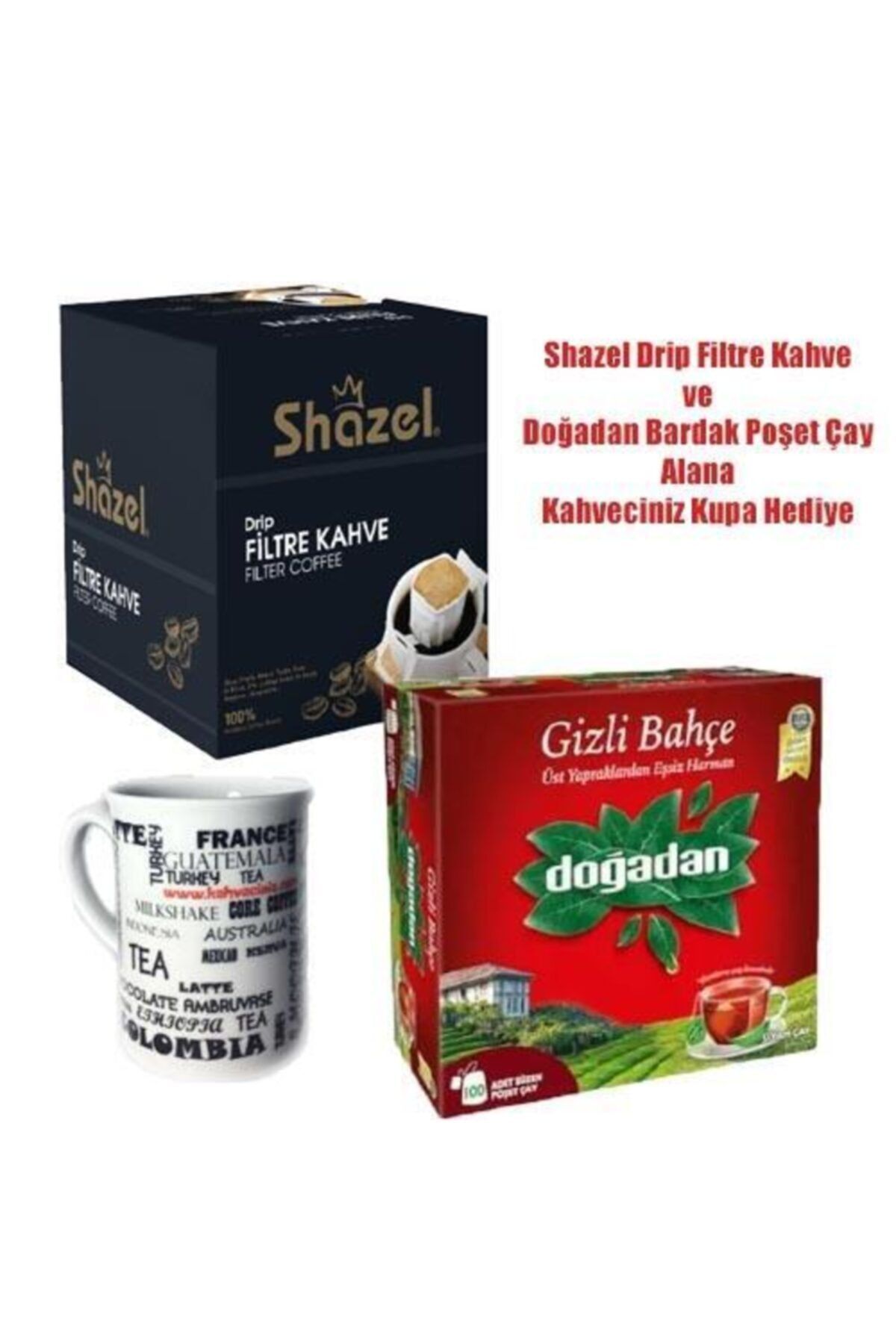 Shazel Drip Filtre Kahve & Doğadan Gizli Bahçe Çay Seti