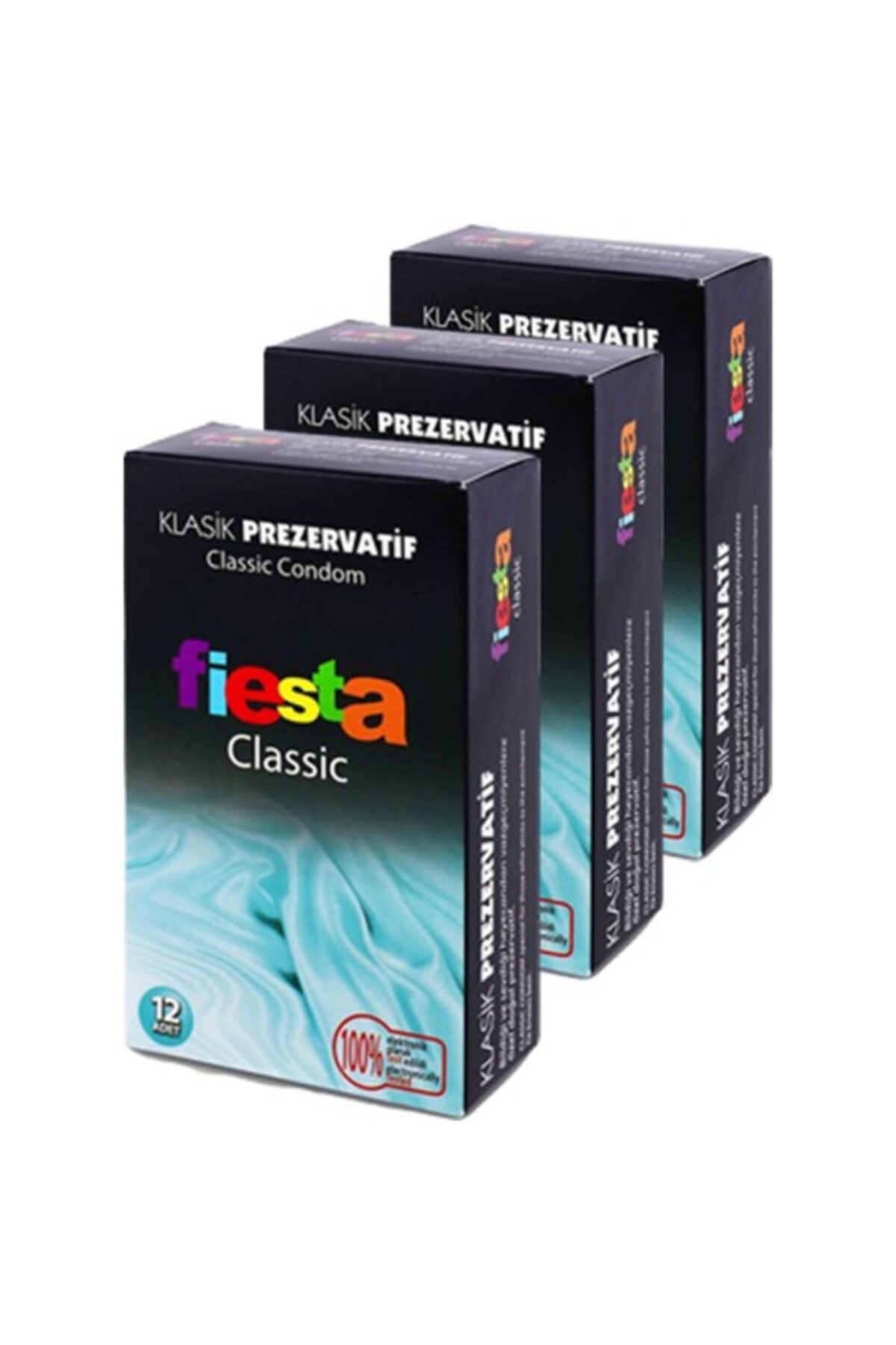 Fiesta Classic 12'li Klasik Ithal Prezervatif X3 Paket