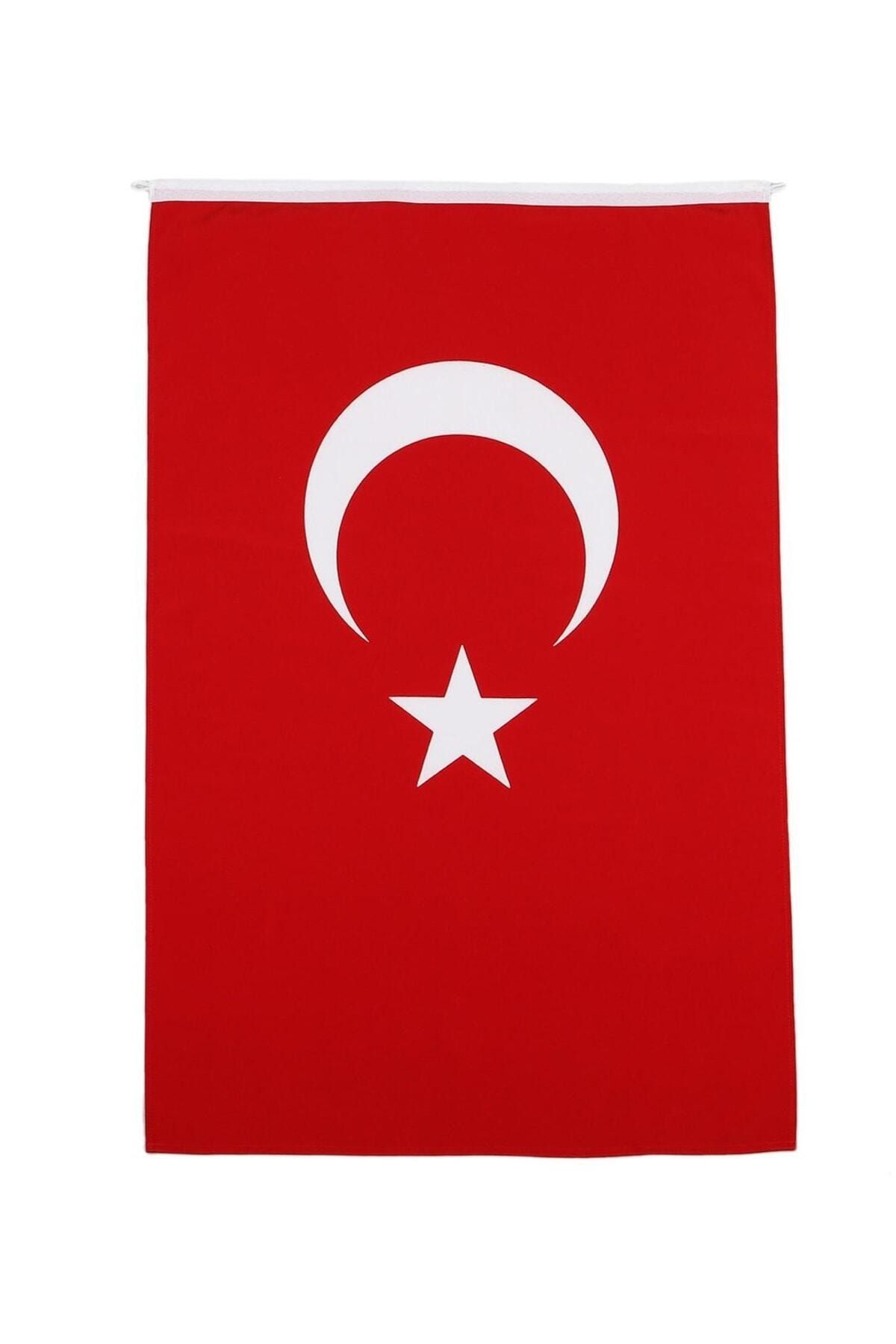 Türk Bayrağı Alpaka Kumaş 50cmx75cm Bez Bayrak_0