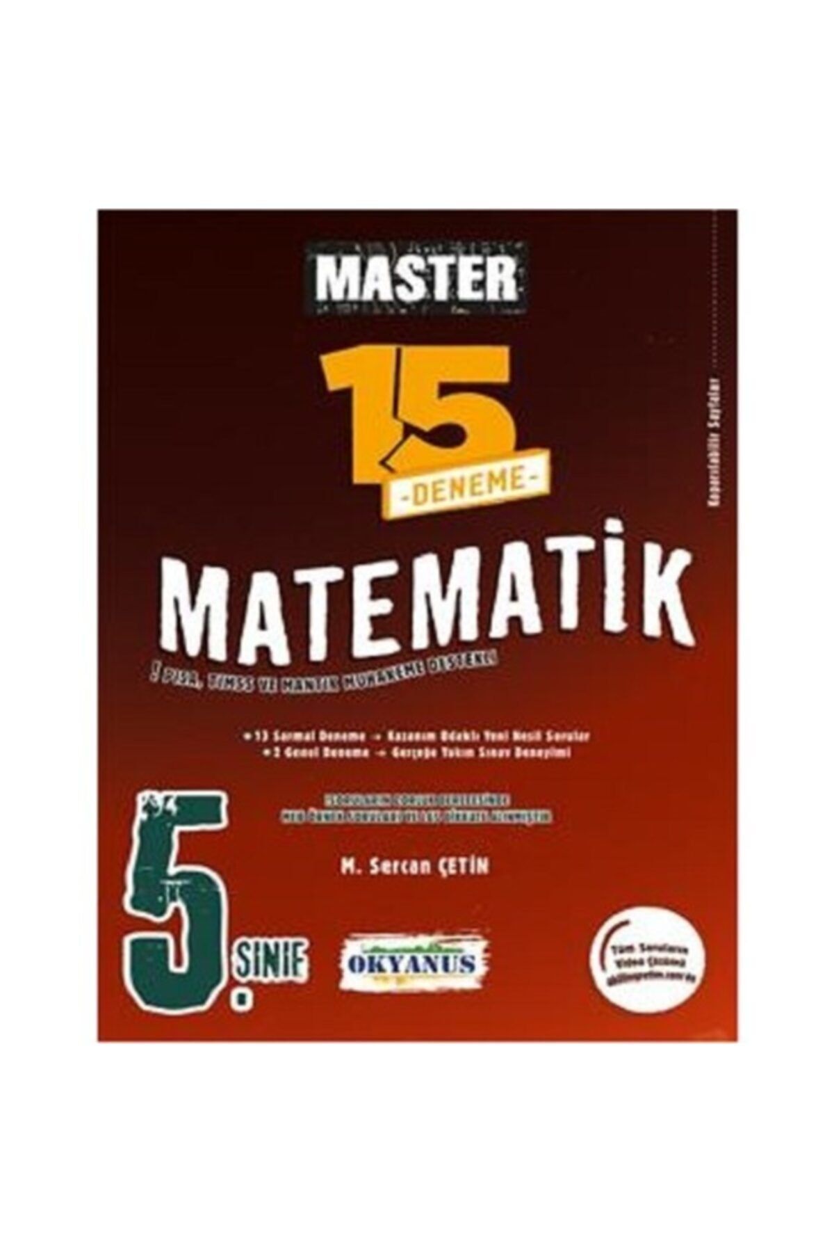 Okyanus Yayınları 5. Sınıf Master 15 Matematik Denemesi