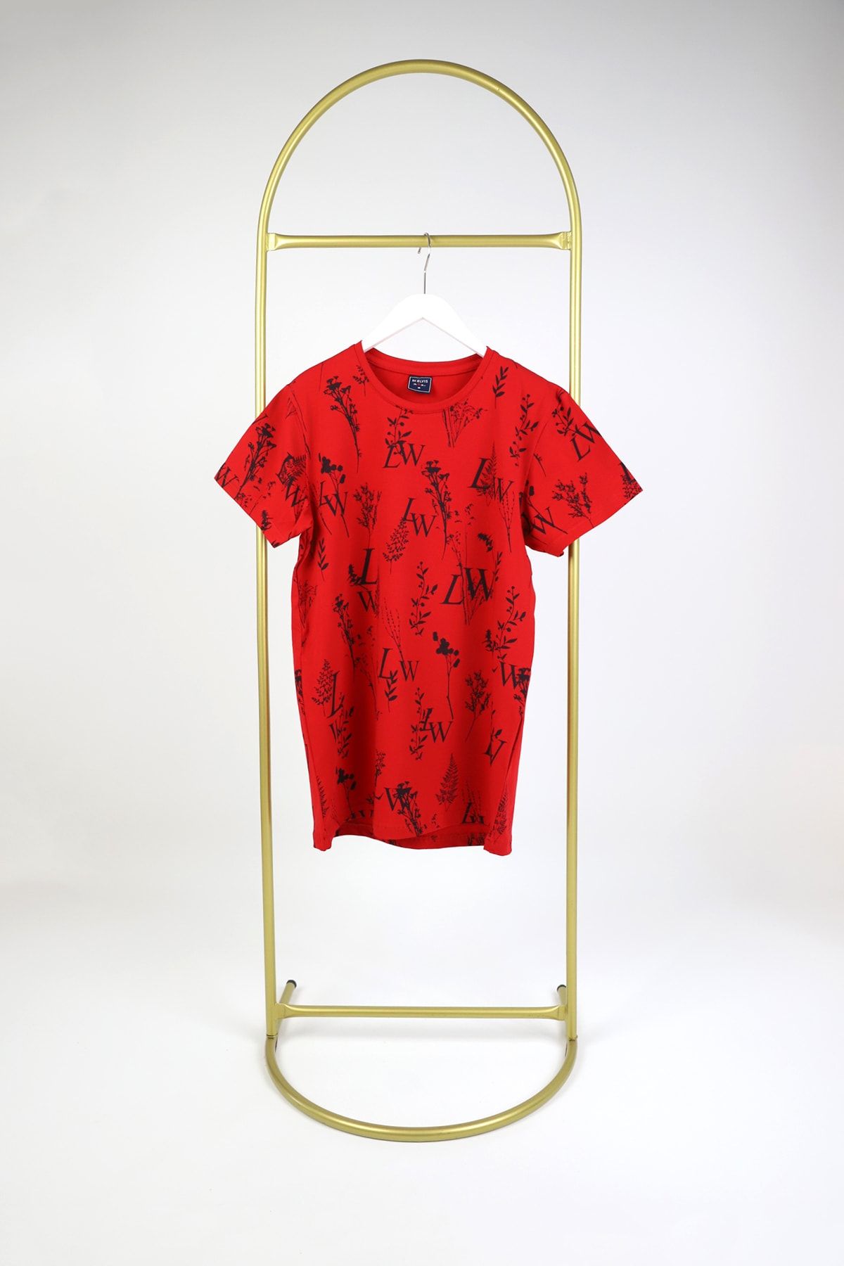 ZUEZ COLLECTİONE Erkek Kırmızı Slim Fit T-shirt