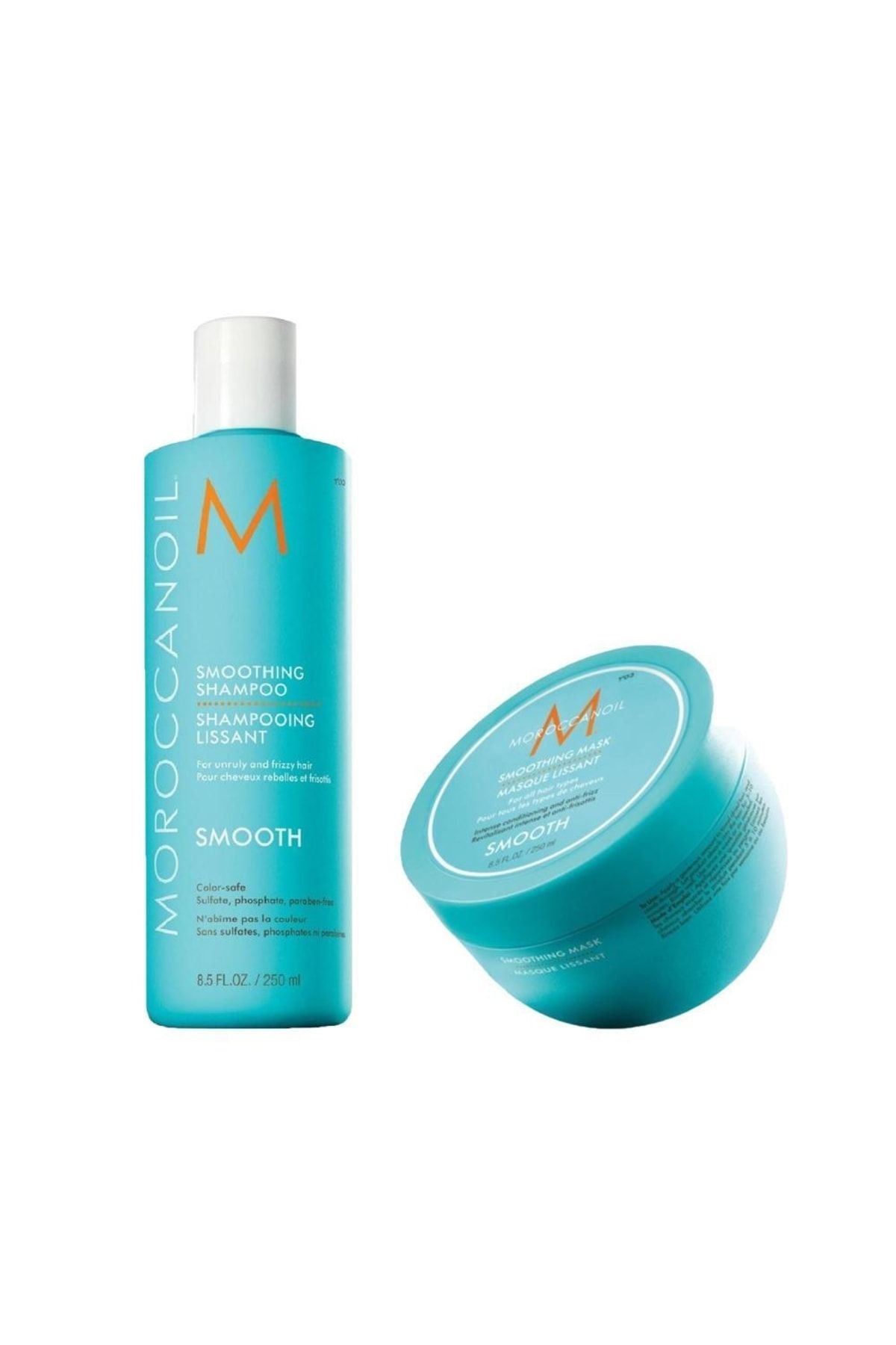 Moroccanoil Smoothing Yatıştırıcı Saç Bakım Şampuanı 250ml Ve Saç Bakım Maskesi 250ml