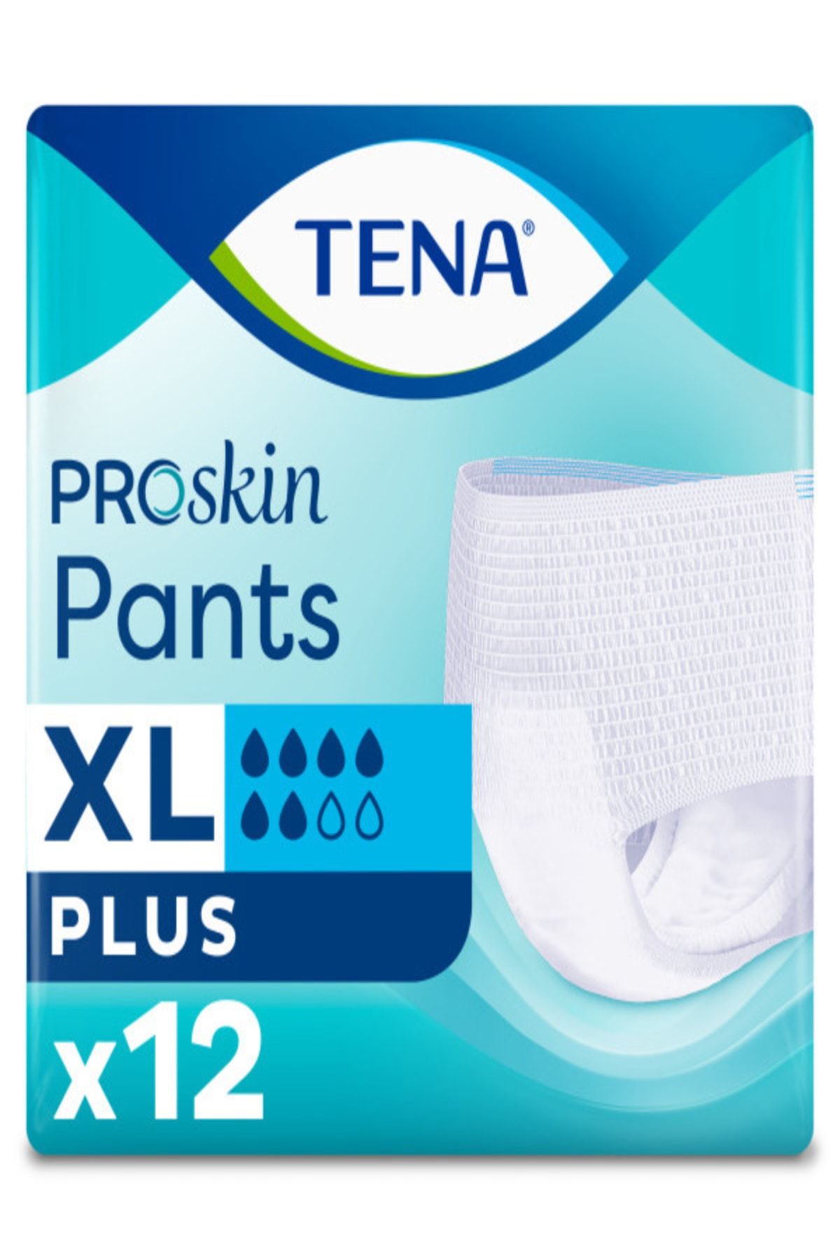 Tena Proskin Pants Plus Emici Külot, En Büyük Boy (xl), 6 Damla, 12'li7322541140421