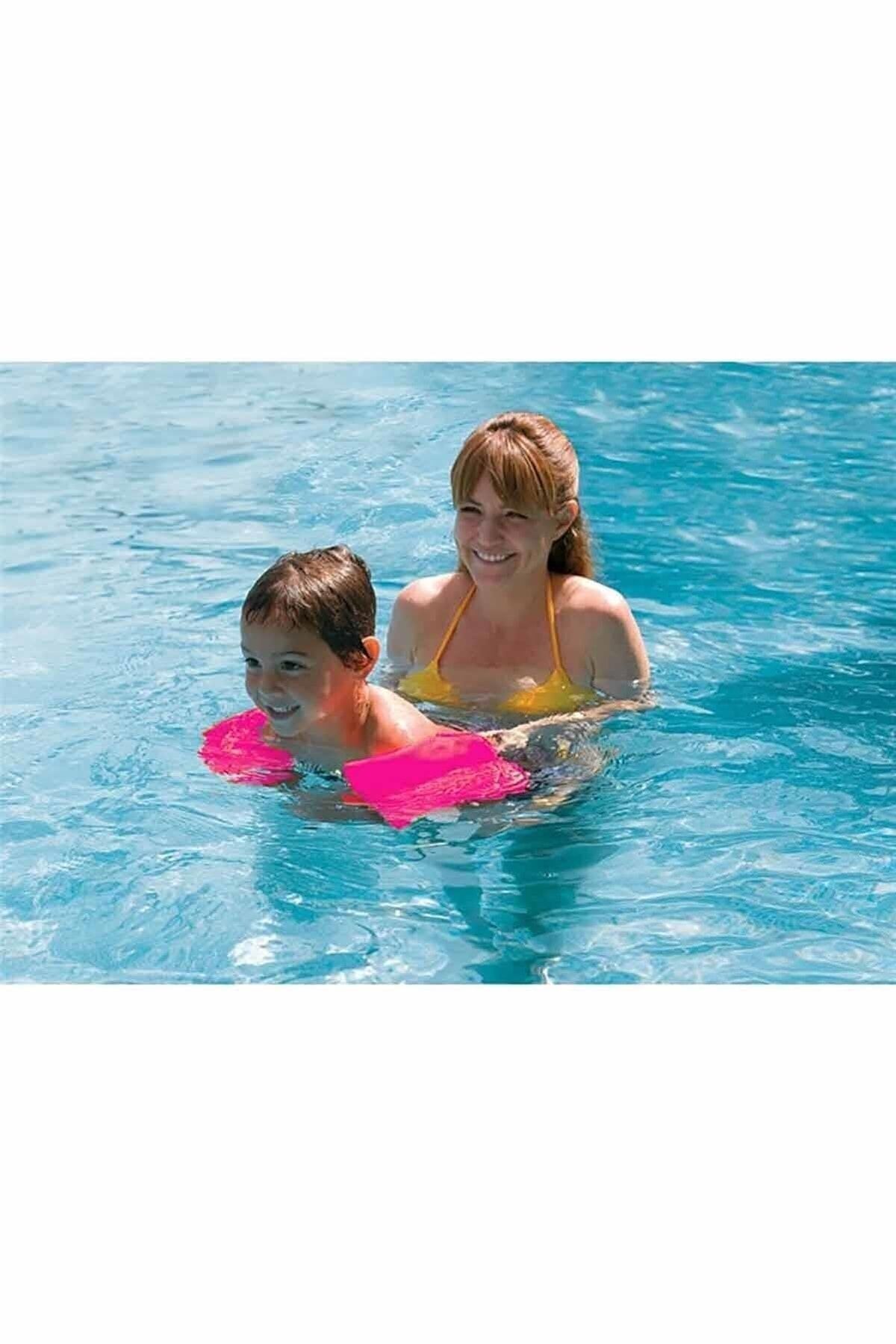 Hsport Güvenli Çift Boğumlu Çocuk Havuz Deniz Yüzme Kolluğu Tamir Kitli 6-12 Yaş