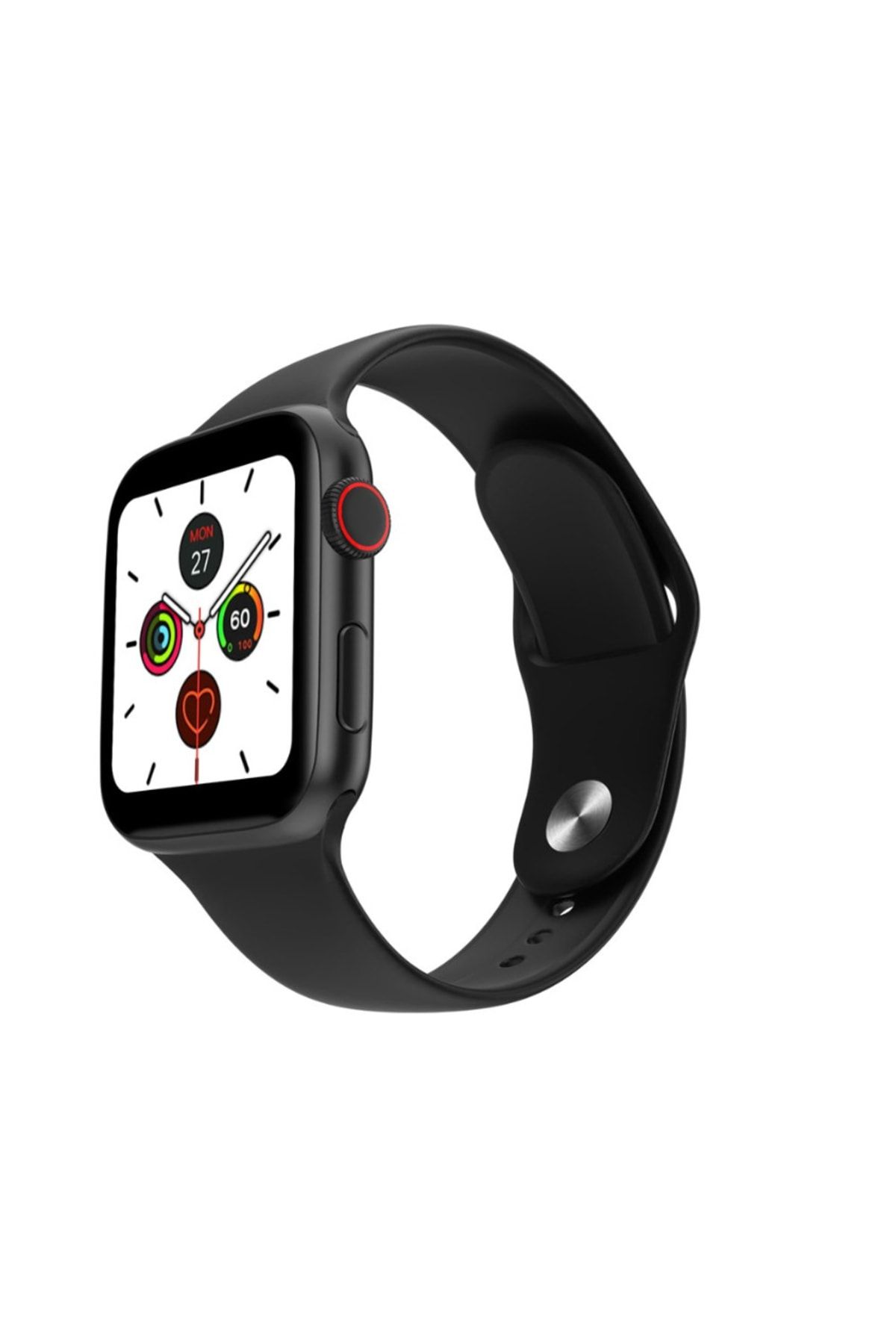 Mbois Tasarım Harikası T500 Smart Watch - Ios Uyumlu Türkçe Menü Dokunmatik Akıllı Saat (siyah)