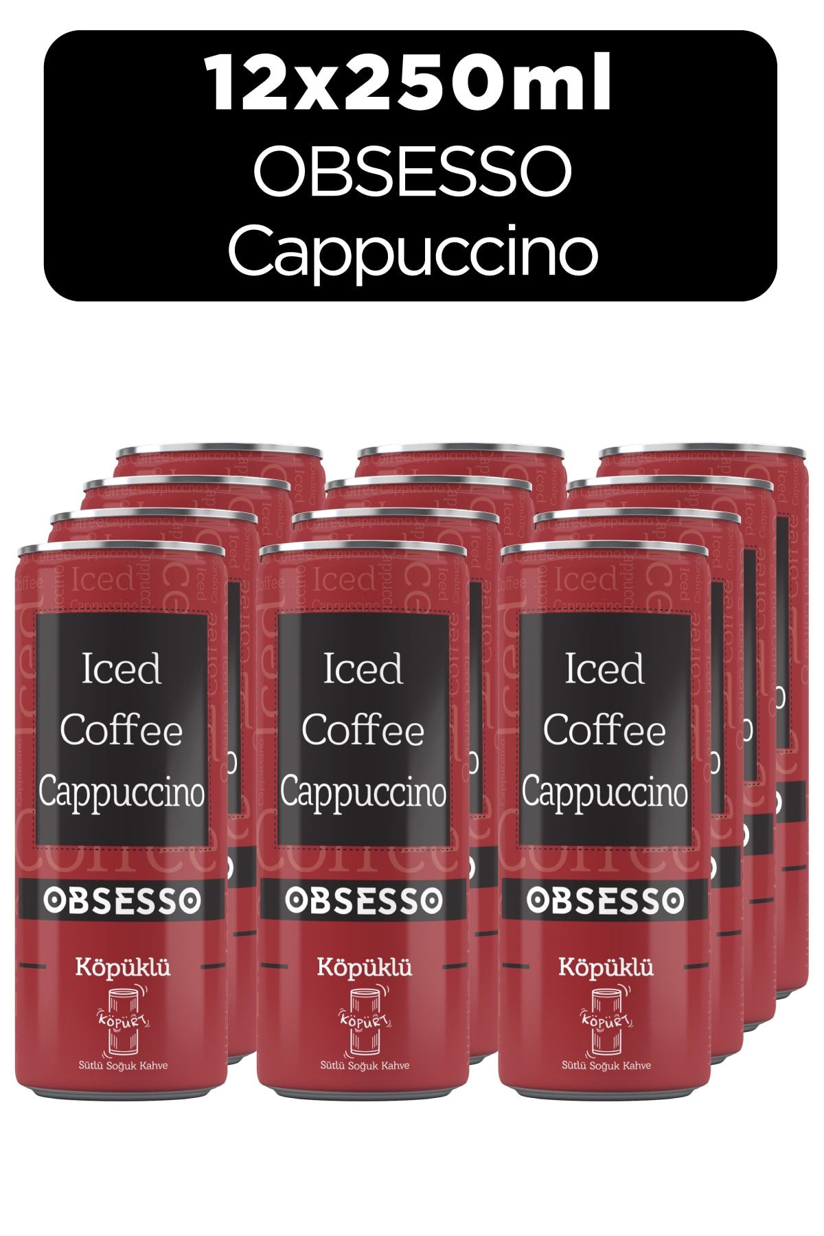 OBSESSO Iced Coffe Cappuccino 12x250 Ml
