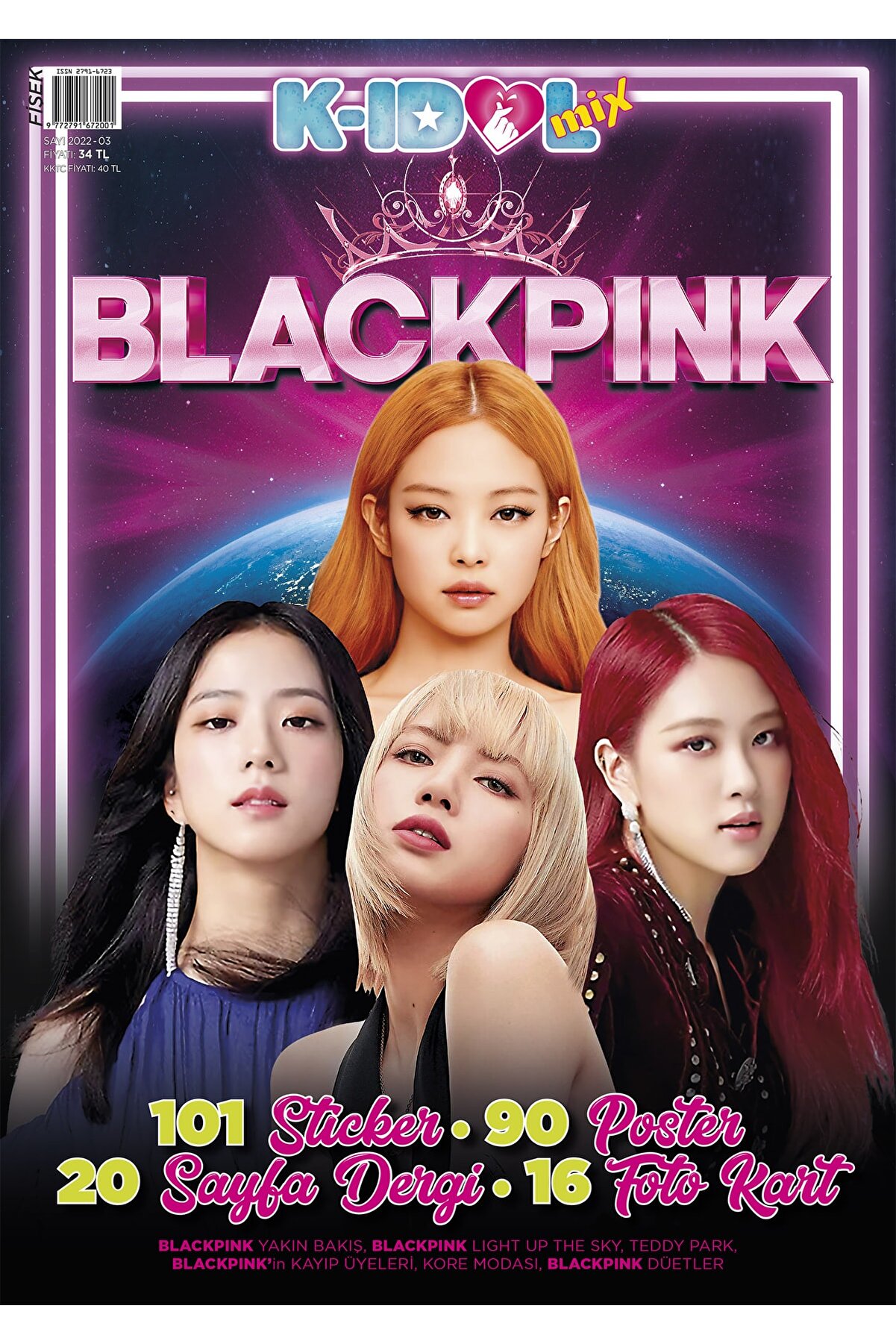 KİDOL Mix Dergi Blackpink KDL-003