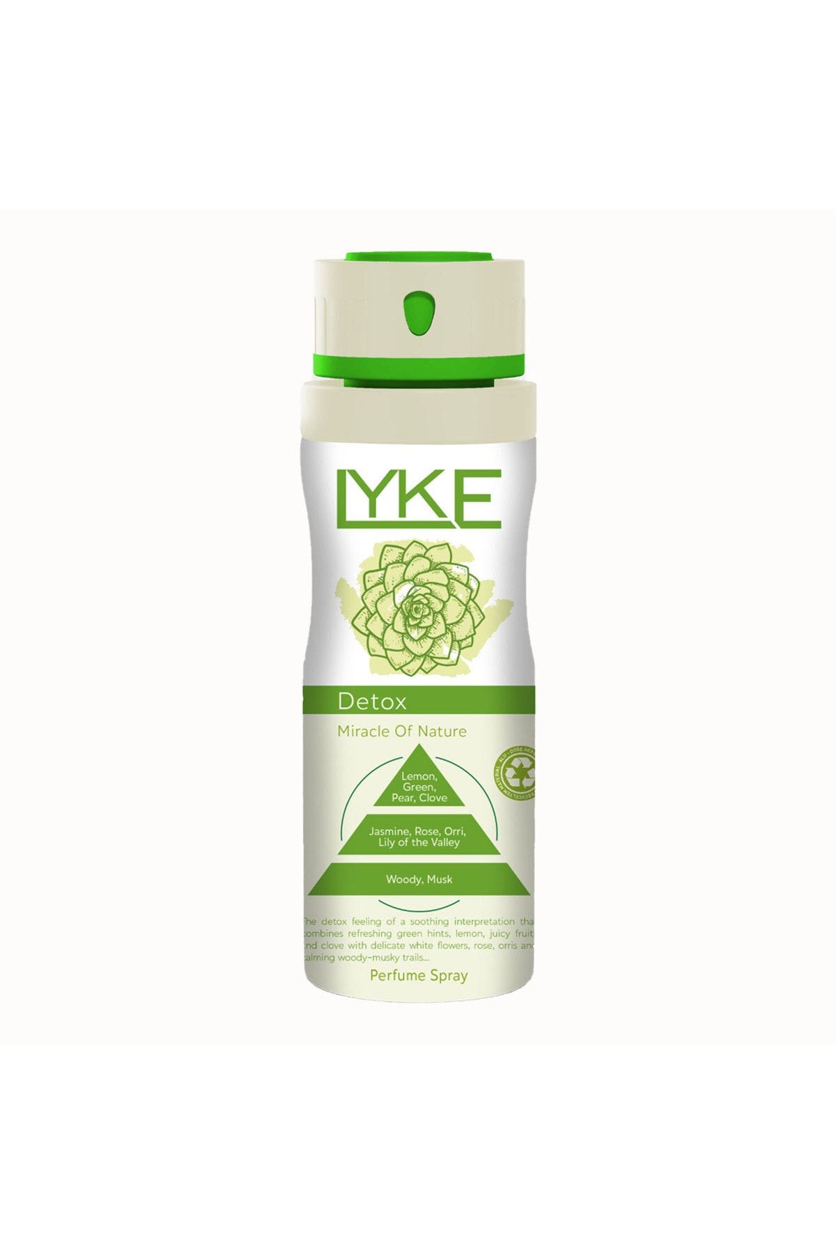 Lyke Miracle Of Nature Detox Kadın Deodorant Sprey 200 Ml