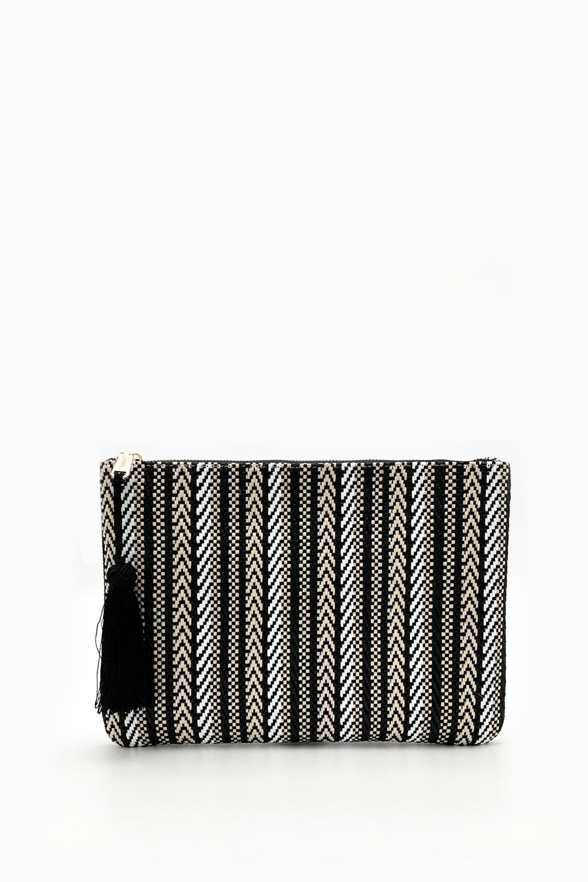 FARBAG Black Garden Kadın Hasır Clutch & Portföy C062201