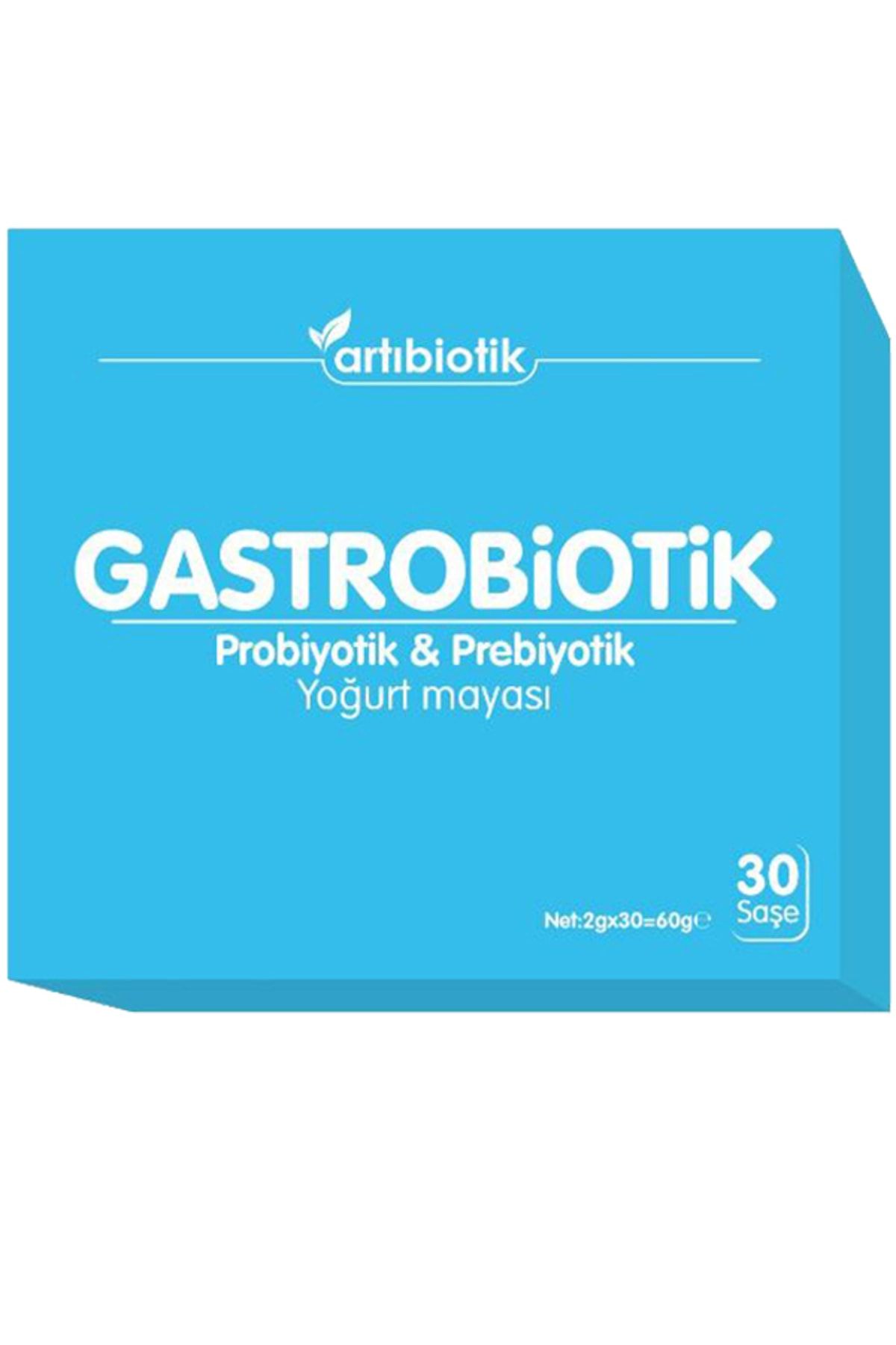 Artıbiotik Doğadan Bizim Gastrobiotik Probiotik & Prebiotik Yoğurt Mayası 2gr X 30 Saşe