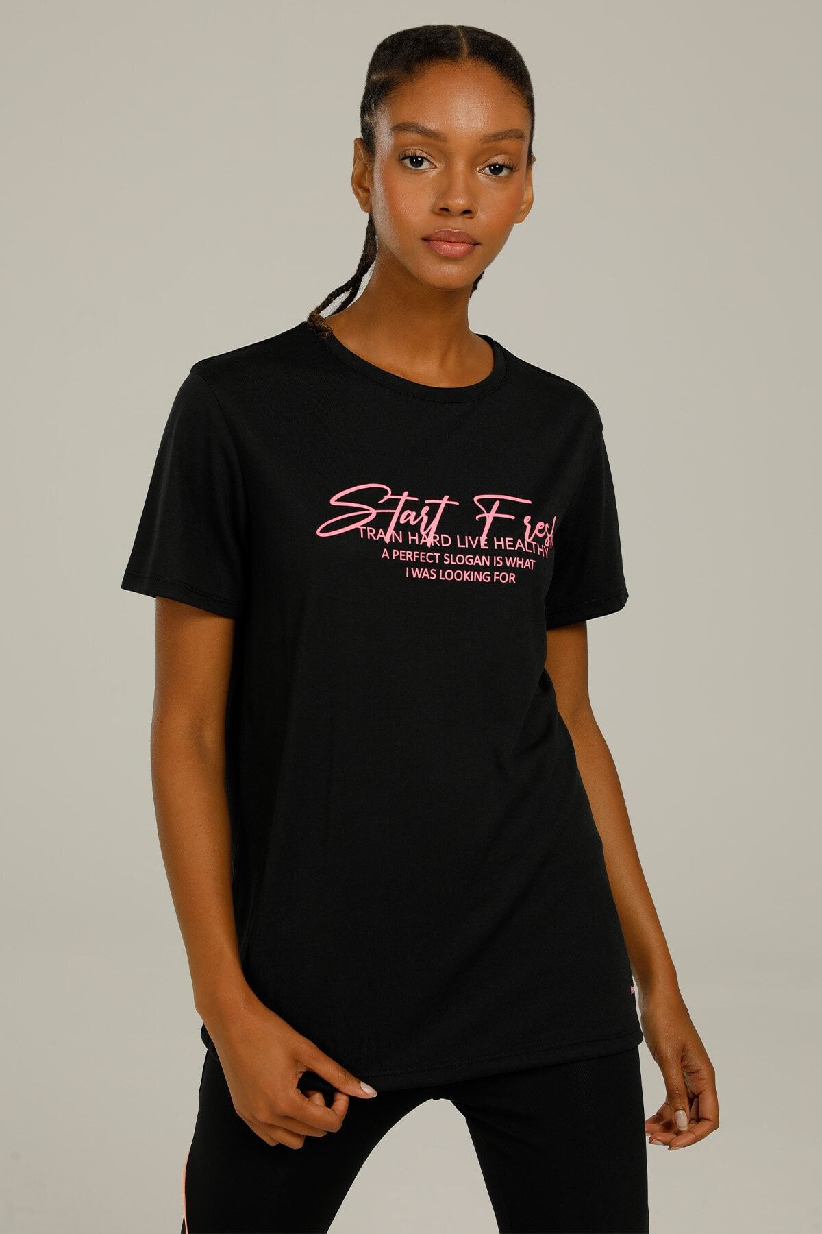 Kinetix Sn770 Gınny Slogan Detaıl Kadın Kısa Kol T-shirt