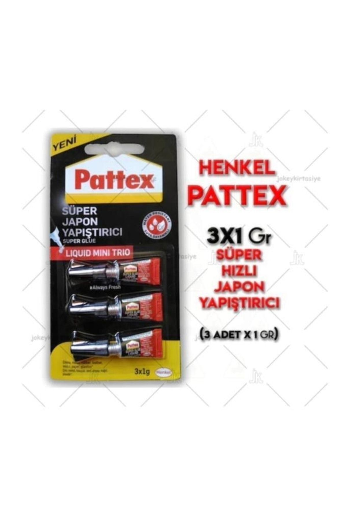 Pattex 3x1 Gr Süper Hızlı Japon Yapıştırıcı Mini Trio 3'lü