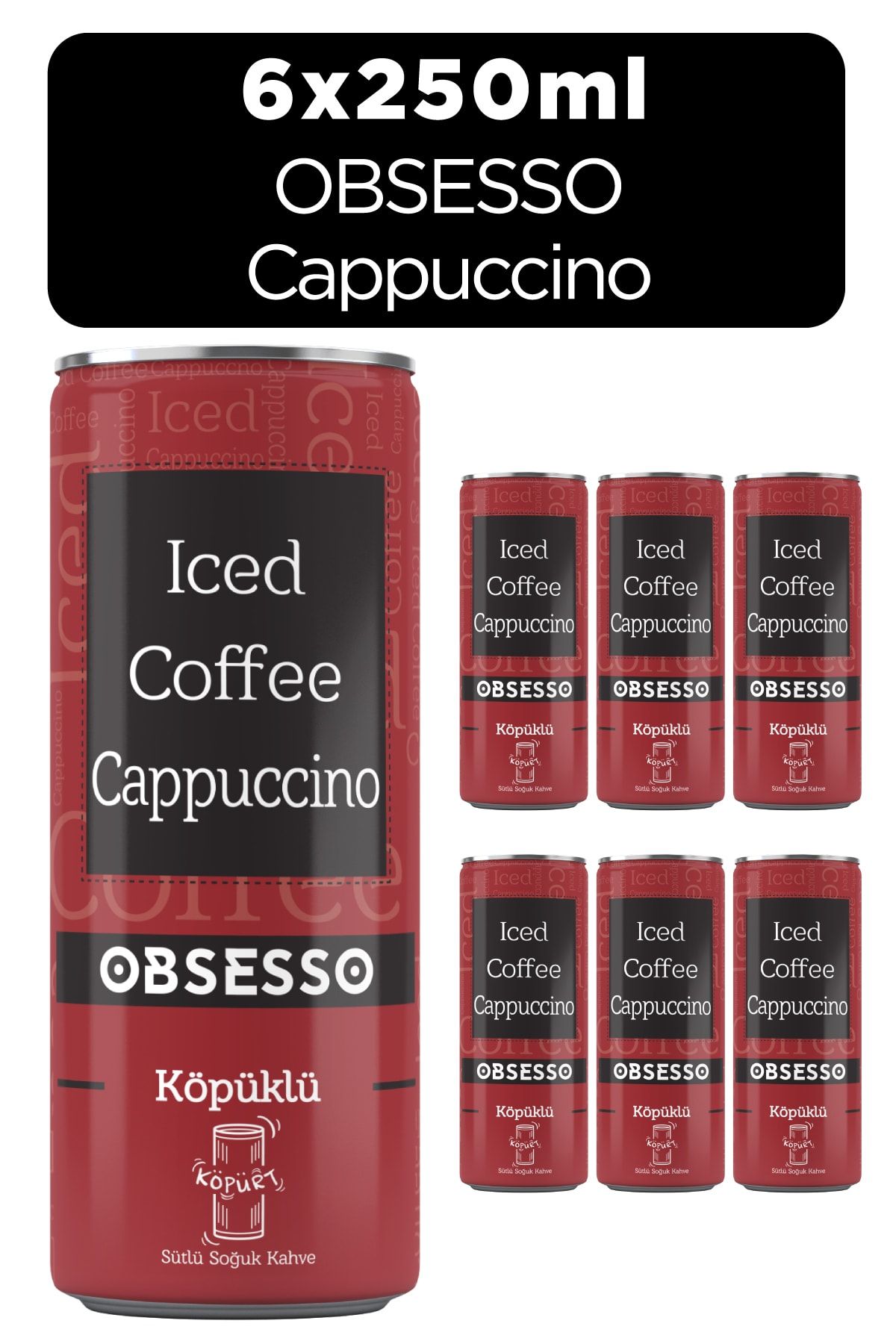 OBSESSO Iced Coffe Cappuccino 6x250 Ml