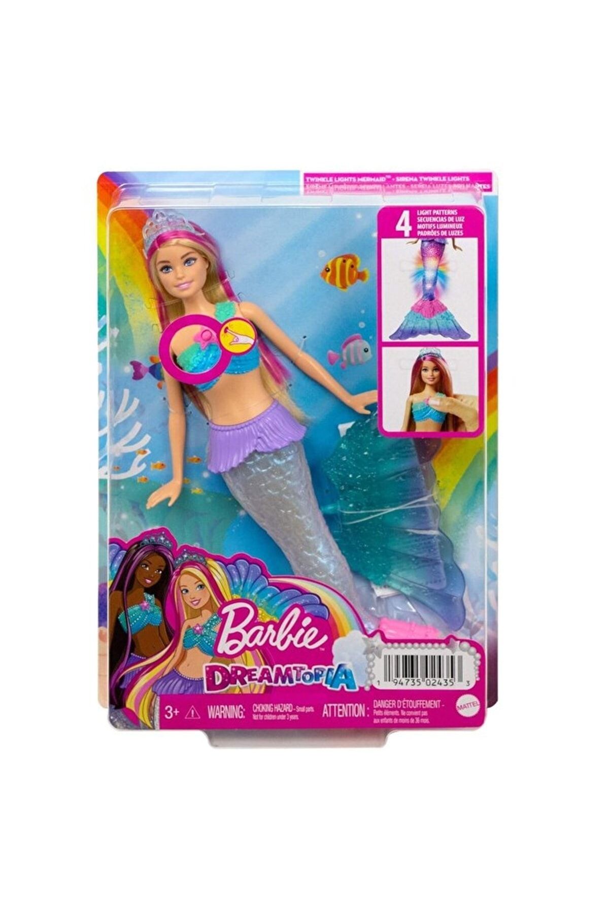 Barbie Lisanslı Oyuncak Suda Renk Değiştiren Işıltılı Deniz Kızı, Dreamtopia Hayaller Ülkesi