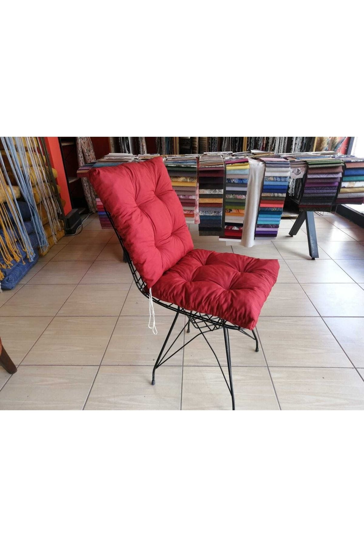 İstanbul kumaş Sandalye Minderi 43x43 4 Lü Set