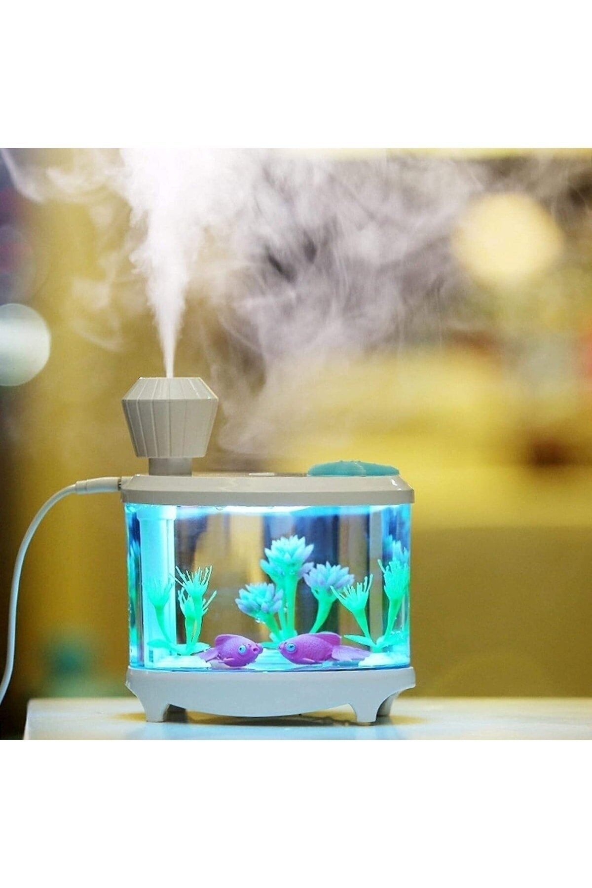 ULTRATEKNO Ultrasonik Akvaryum Model Mini Buhar Makinesi Bebek Odası Nemlendirici