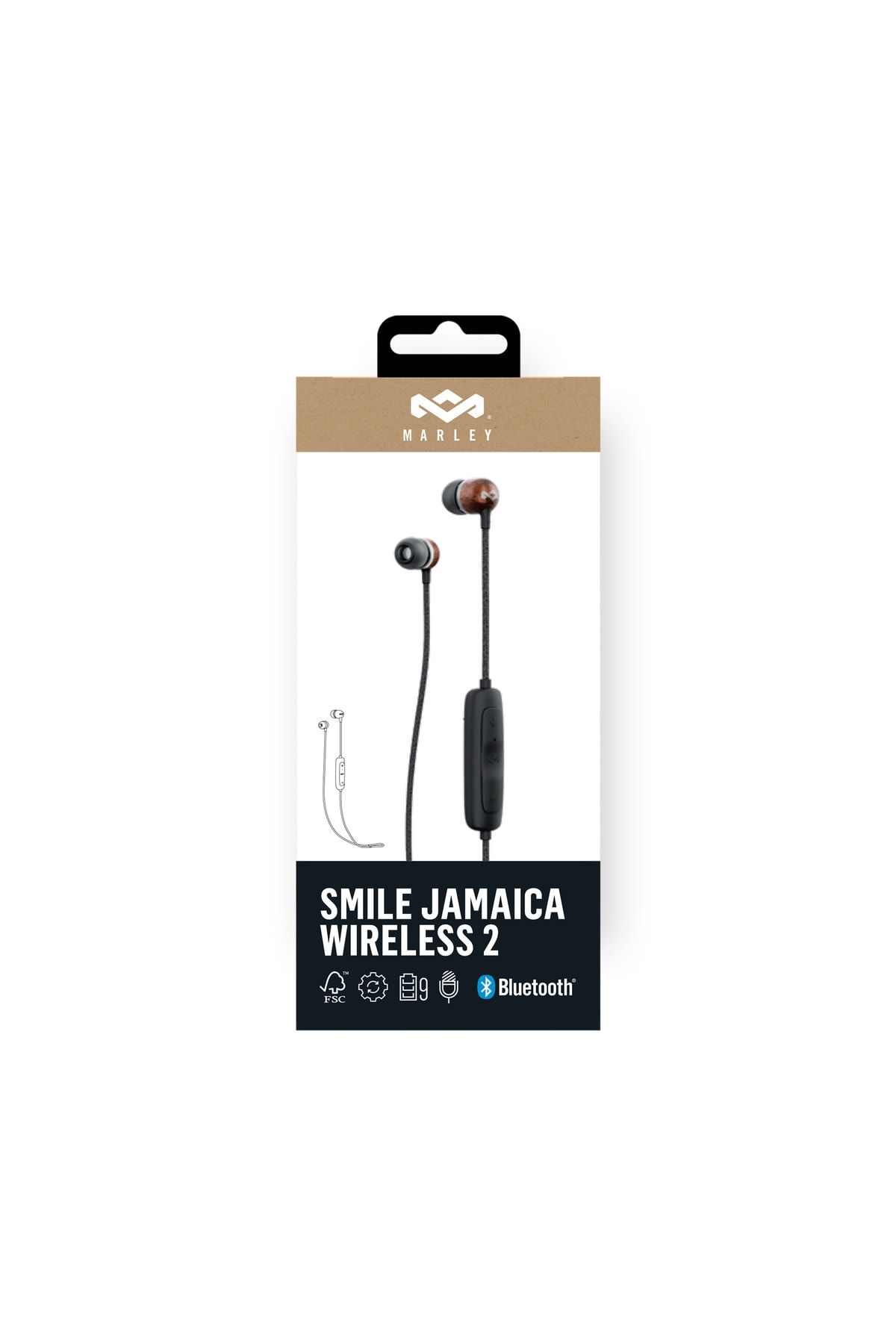 Marley Smile Jamaica Wireless 2 Ipx4 Sıvı Dayanıklı Kulak Içi Bluetooth Kulaklık, Em-je113