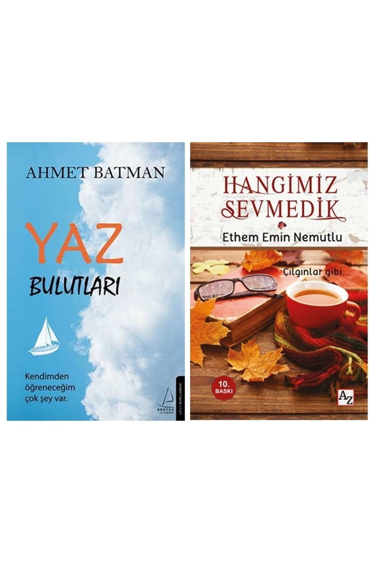 Destek Yayınları Yaz Bulutları Ahmet Batman + Hangimiz Sevmedik Mehmet Emin Nemutlu 2 Roman