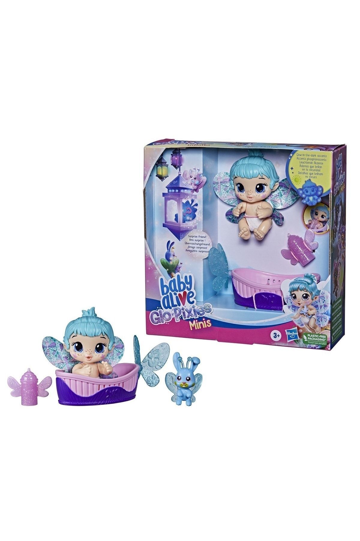 Hasbro Baby Alive Glopixies Minik Peri Bebek Aqua Flutter F2599 Lisanslı Ürün