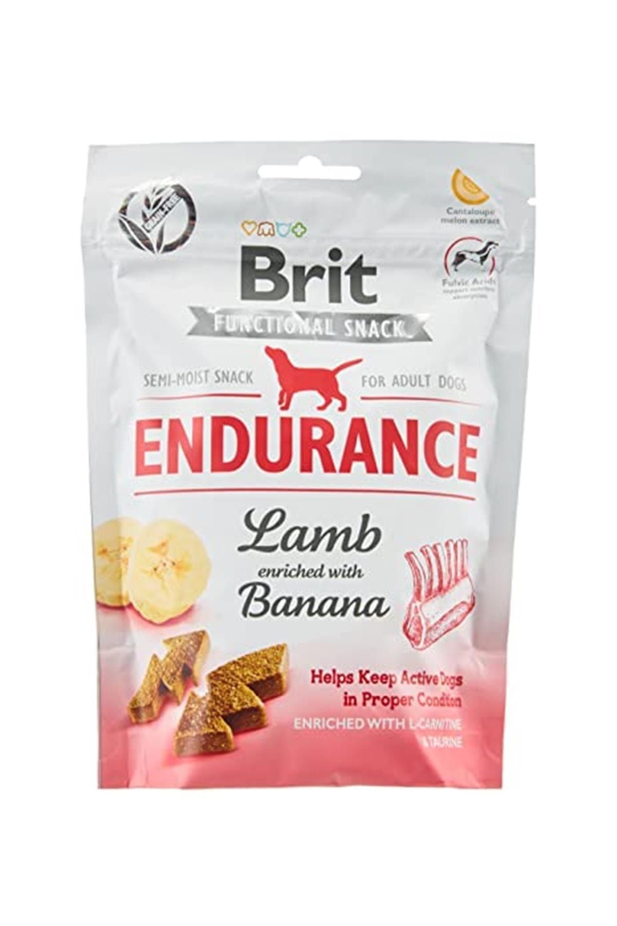 Brit Care Care Endurance Kuru Köpek Ödül Maması, Kuzu Eti Ve Muzlu, Tahılsız, Aktif Köpekler Için, 150 G