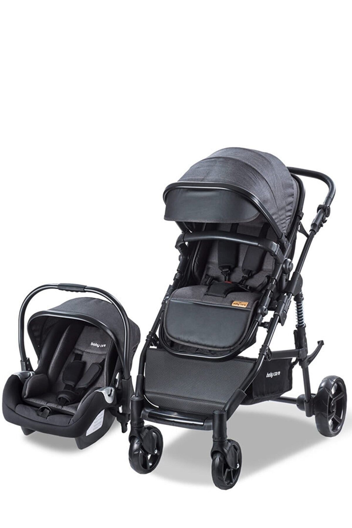 Baby Care Bc 340 Bora Cross - Travel Sistem Bebek Arabası - Siyah