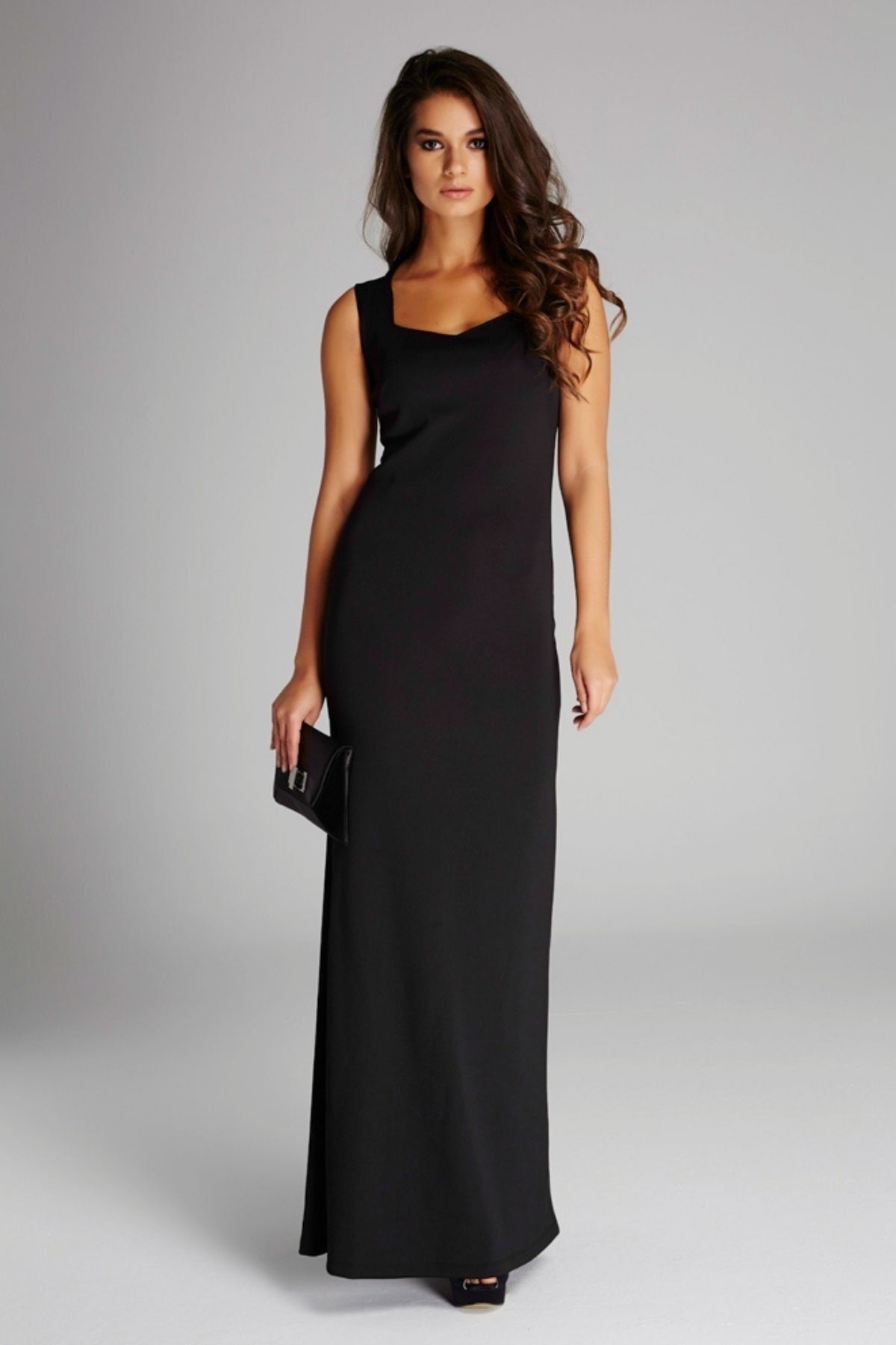 Laranor Kadın Siyah Yaka Detaylı Abiye Elbise 14L4113-L