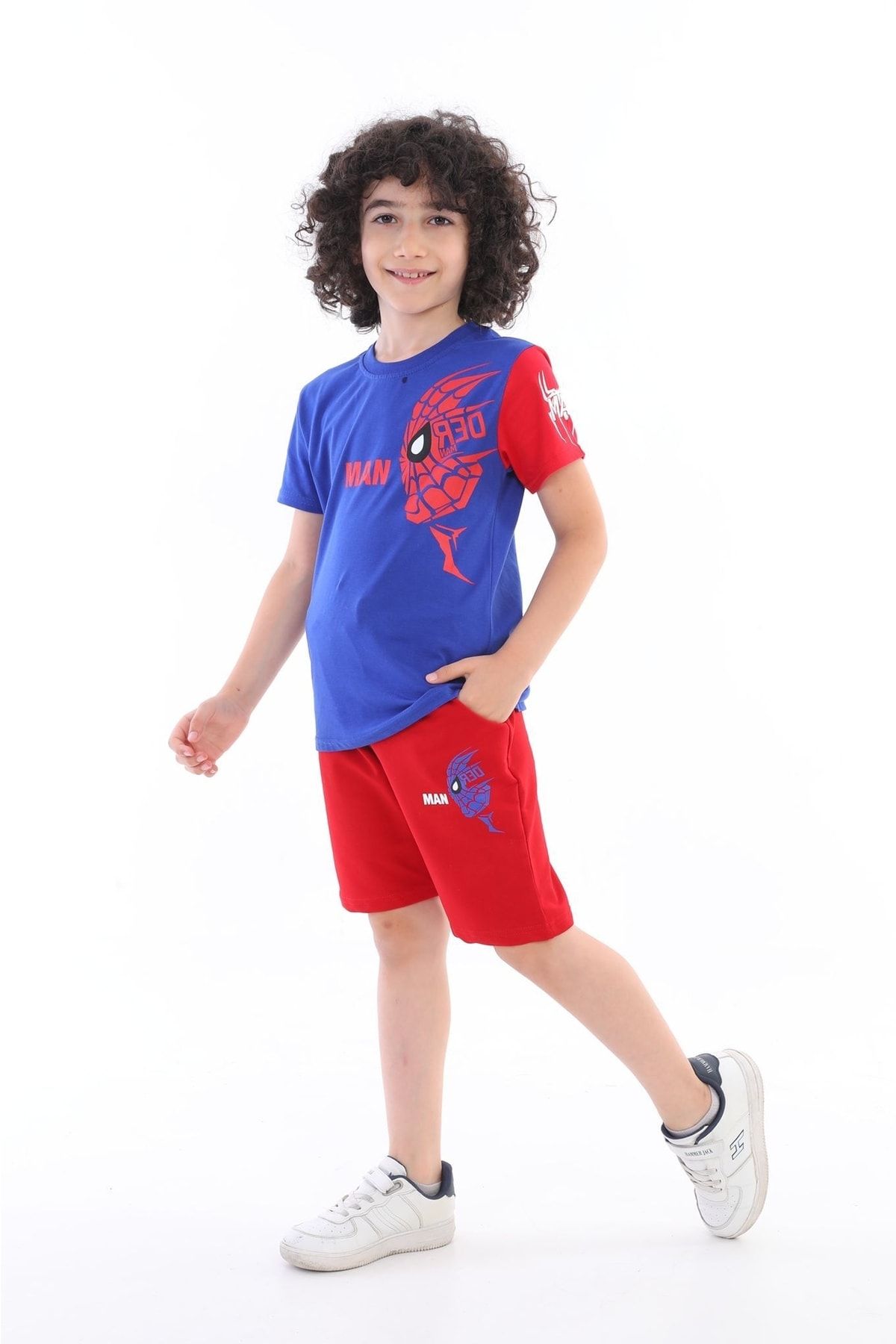 Spiderman Erkek Çocuk Yazlık Maskeli Alt Üst Takım
