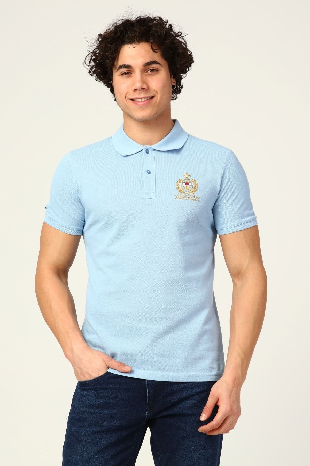 Rwb Erkek Polo Yaka Malavi Mavi T-shirt