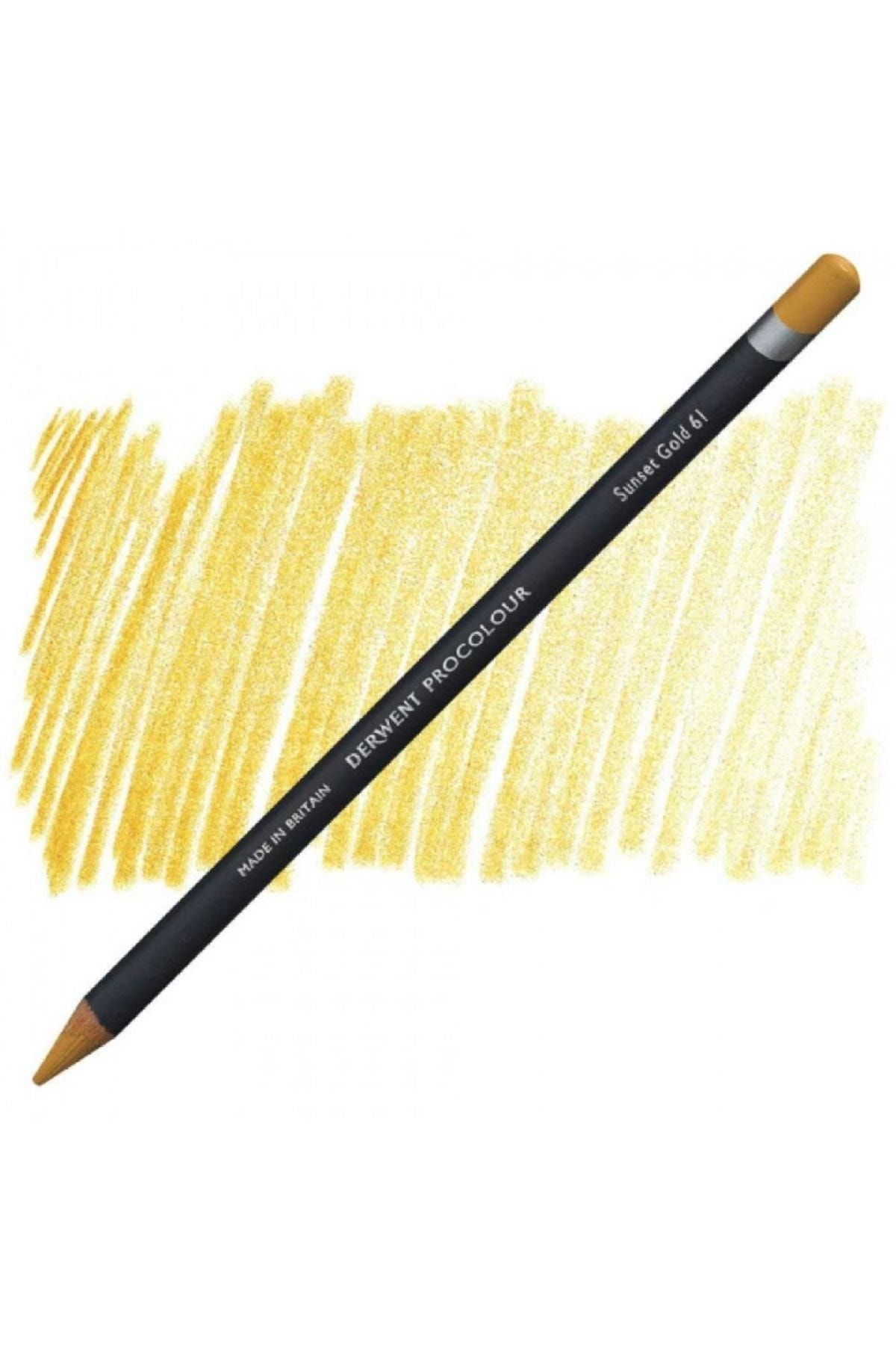 Derwent Procolour Pencil (kuru Boya Kalemi) Sunset Gold (61)