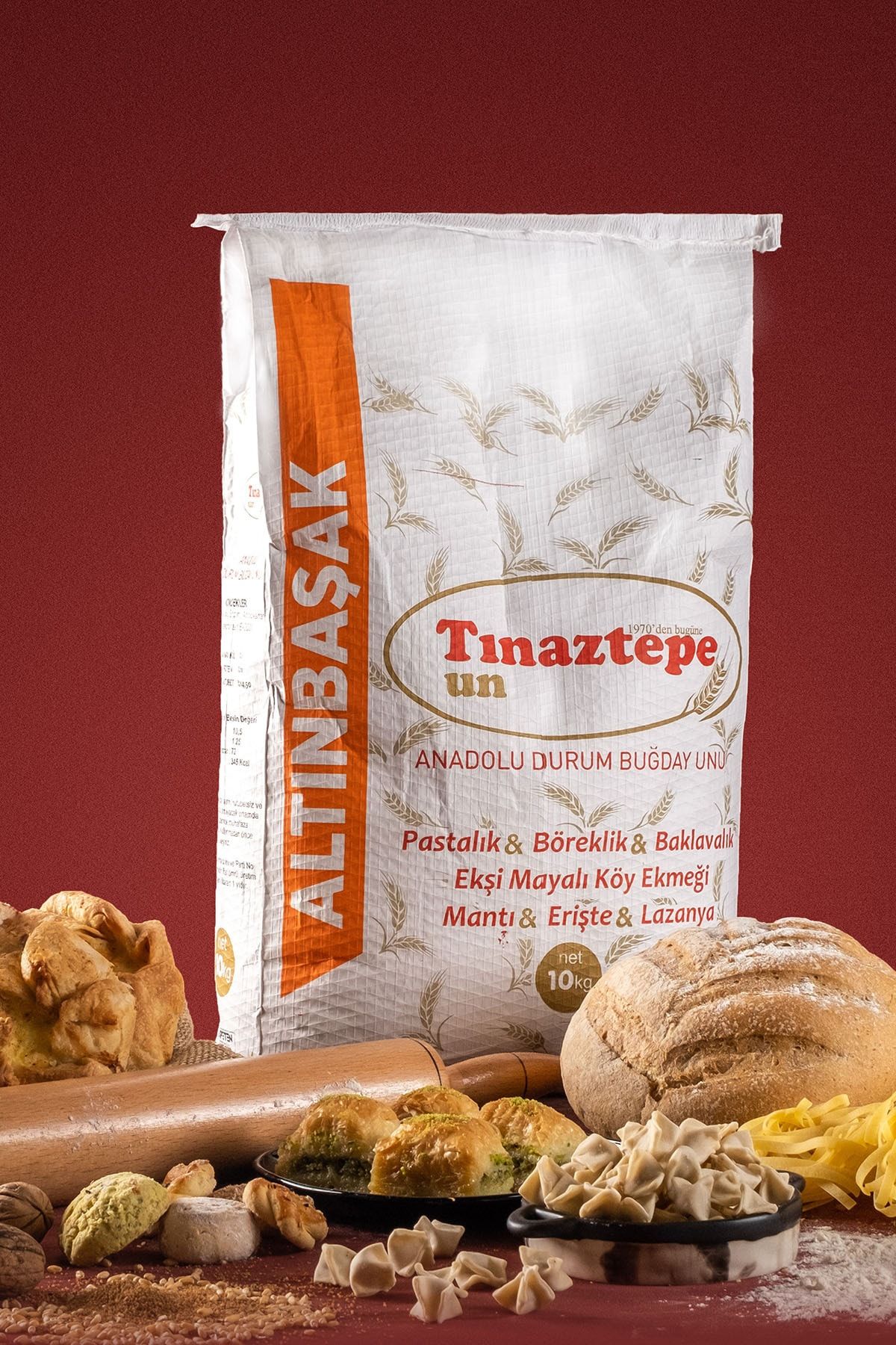 TINAZTEPE UN Altınbaşak Makarnalık Durum Buğday Unu 10 Kg