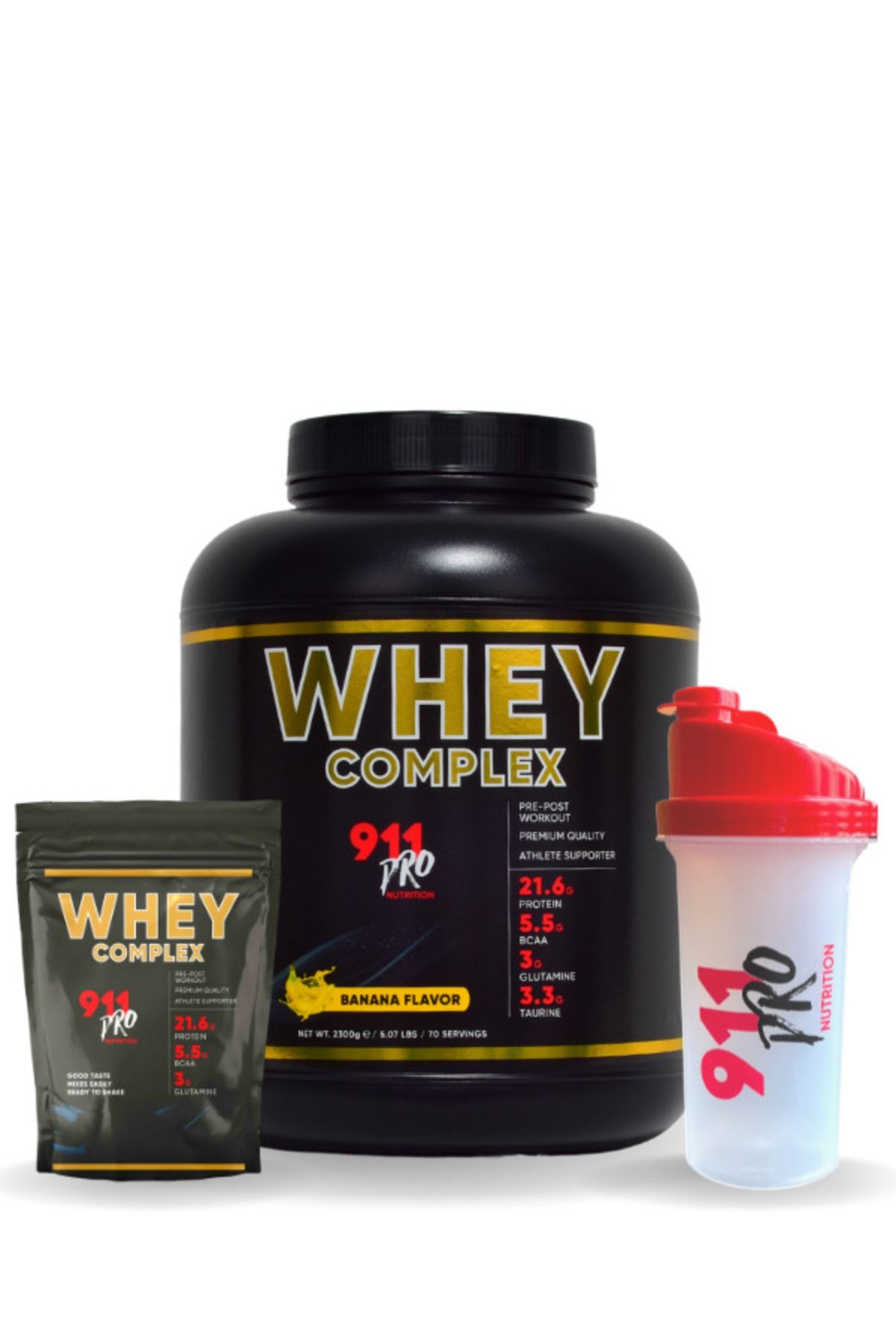 911 Pro Nutrition Whey Complex Muz Protein Tozu 2300 gr