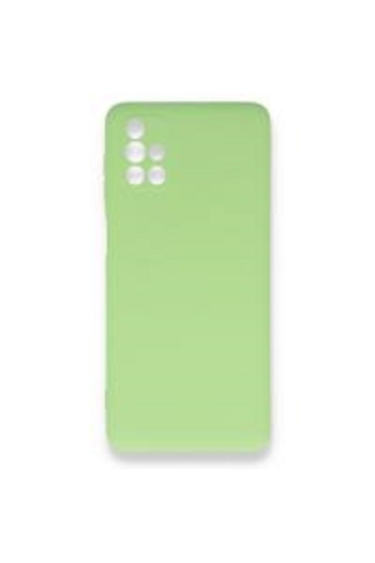 FlueTech Samsung Galaxy M51  uyumlu  Yeşil Renk Kadife Tabanlı Nicelans Kılıf