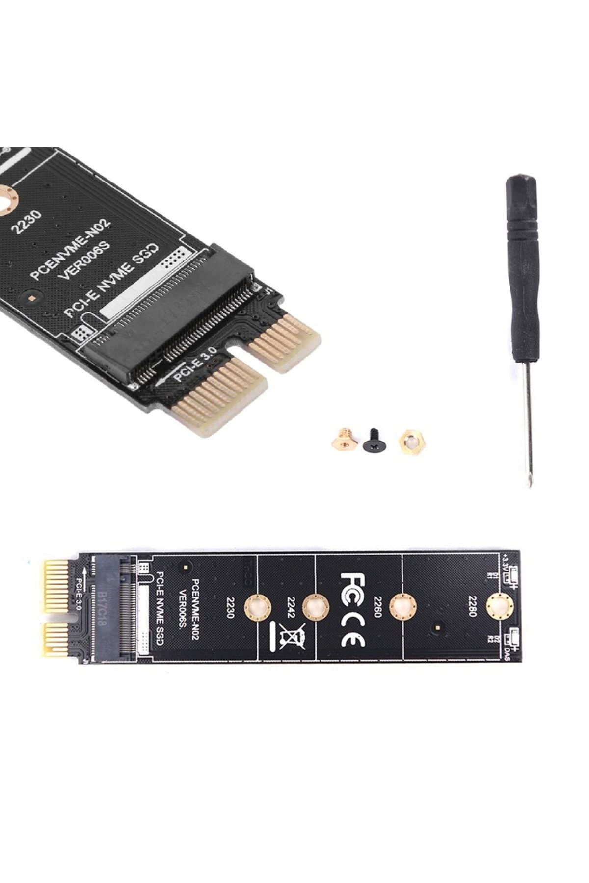 aogo Pcıe M.2 Nvme Ssd Dönüştürücü M2 Pcıe X1 Pcı-e Pcı Express 1x M Key 2230 2242 2260 2280 M.2 Nvme Ssd