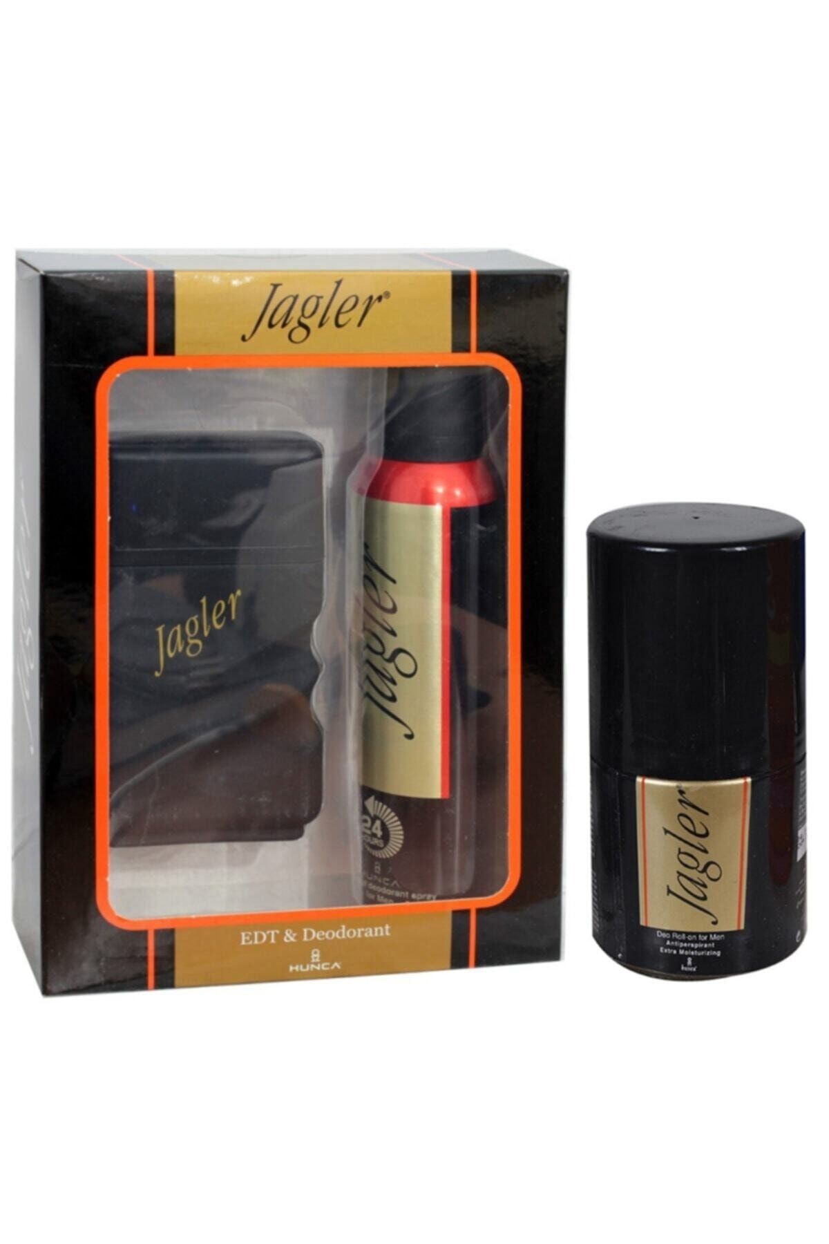 Jagler Klasik Erkek Parfüm 90 ml Parfüm+150 ml Deodorant+50 ml Roll 7896514
